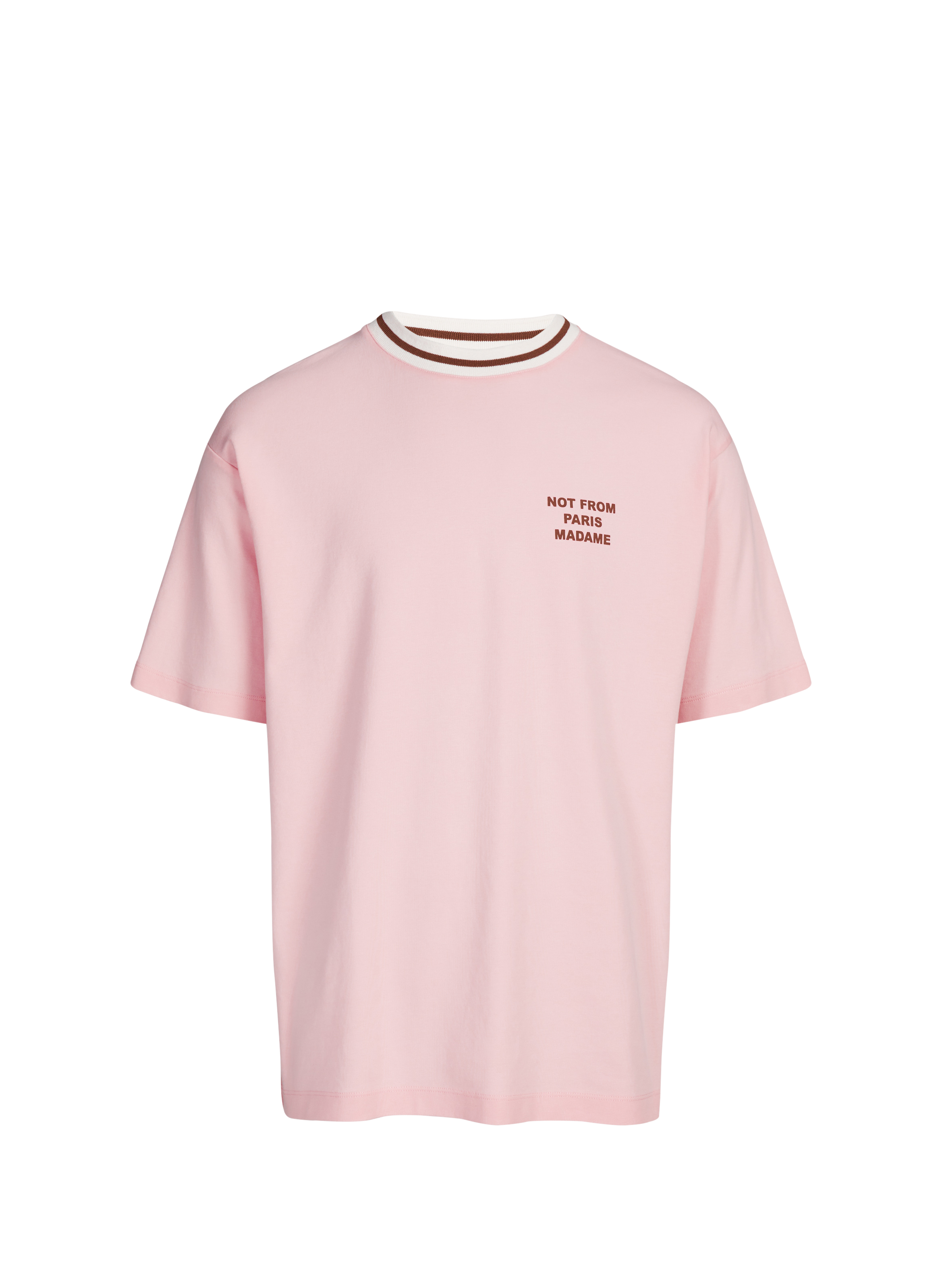 T-shirt à col rond en coton  Light pink