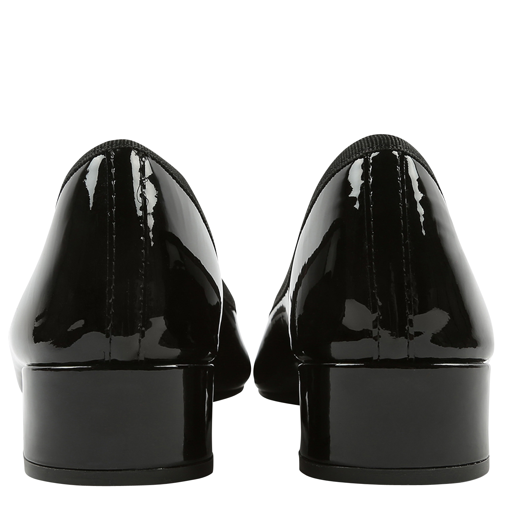 Ballerines à talons en cuir vernis camille REPETTO Noir