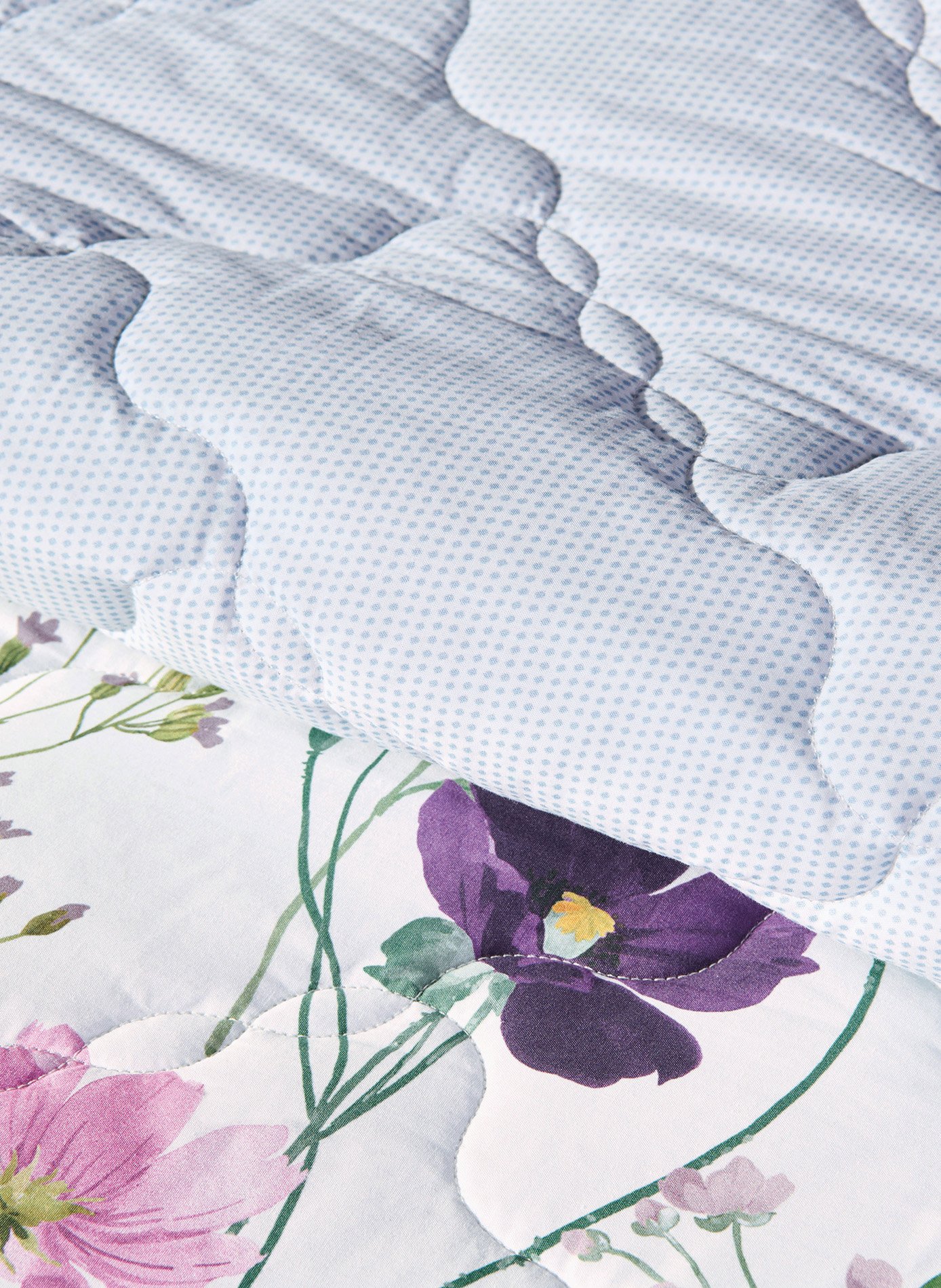 Jete de lit éphémère ANNE DE SOLENE Violet