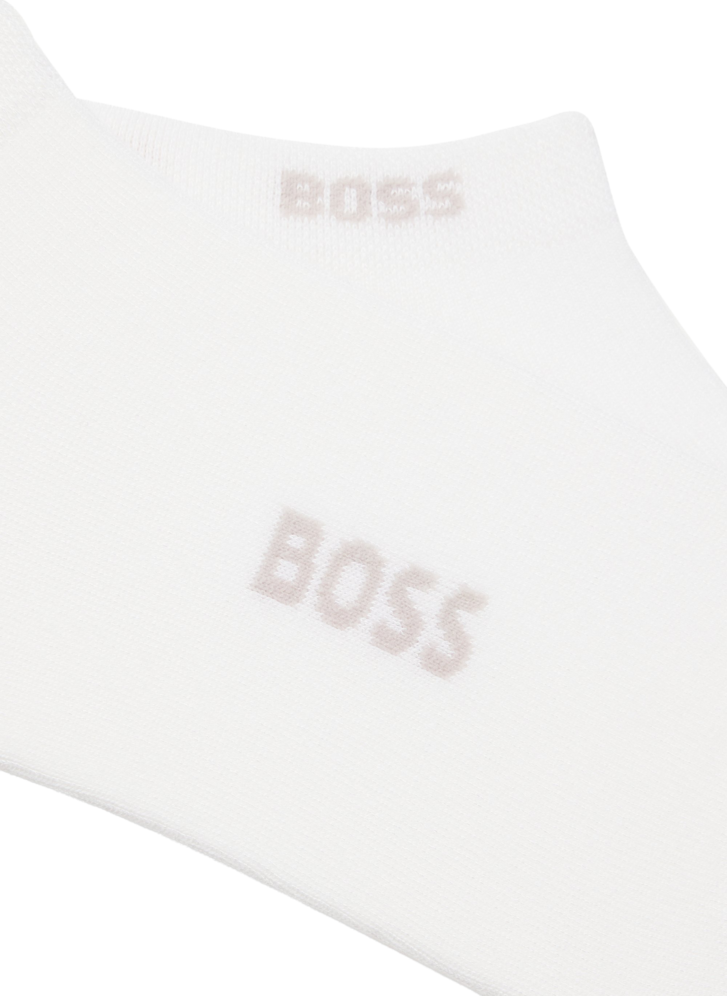 Lot de 2 paires de chaussettes basses BOSS Blanc