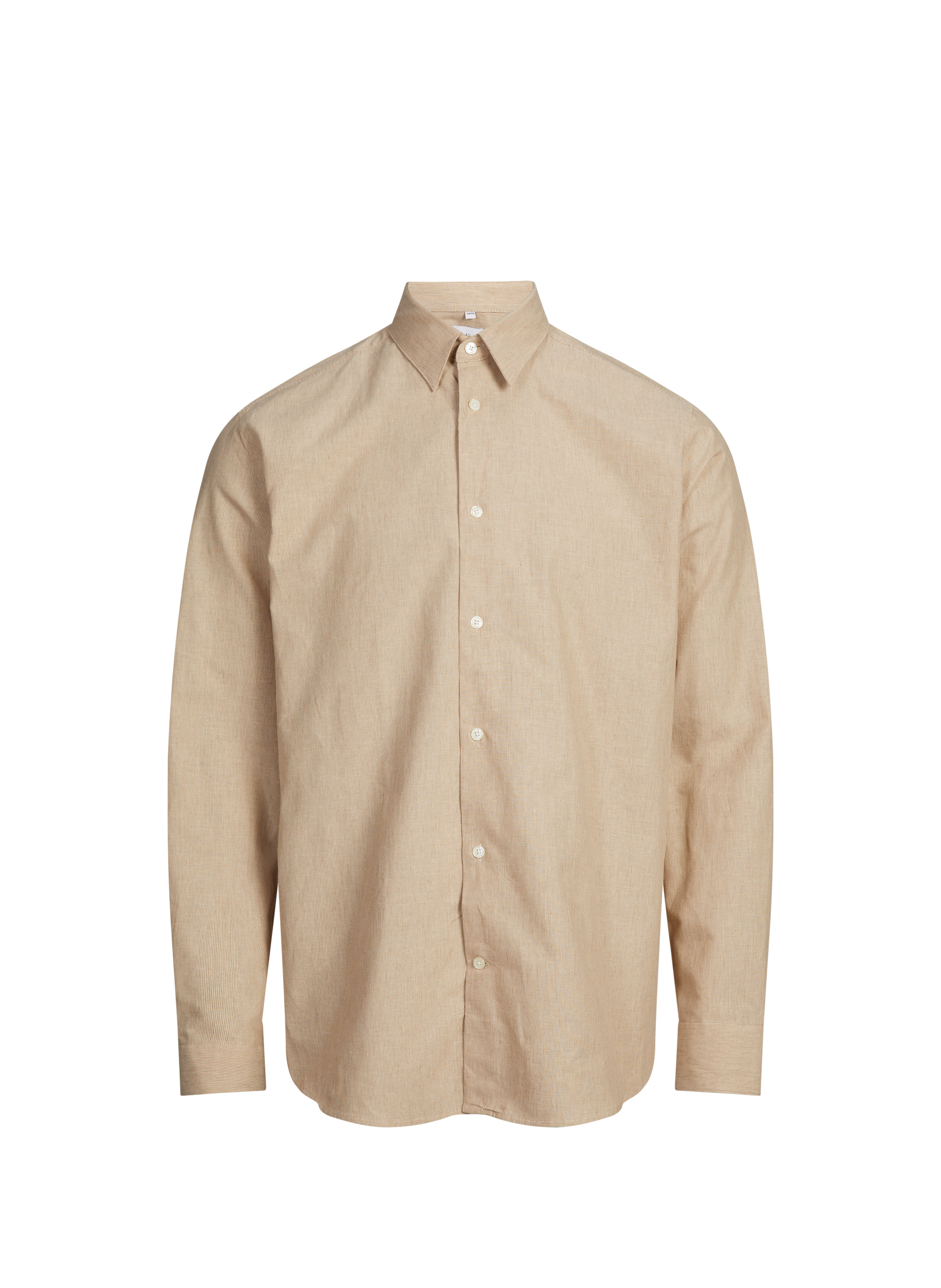Chemise rayée Hasual-D en coton et lin mélangés AU PRINTEMPS PARIS Beige