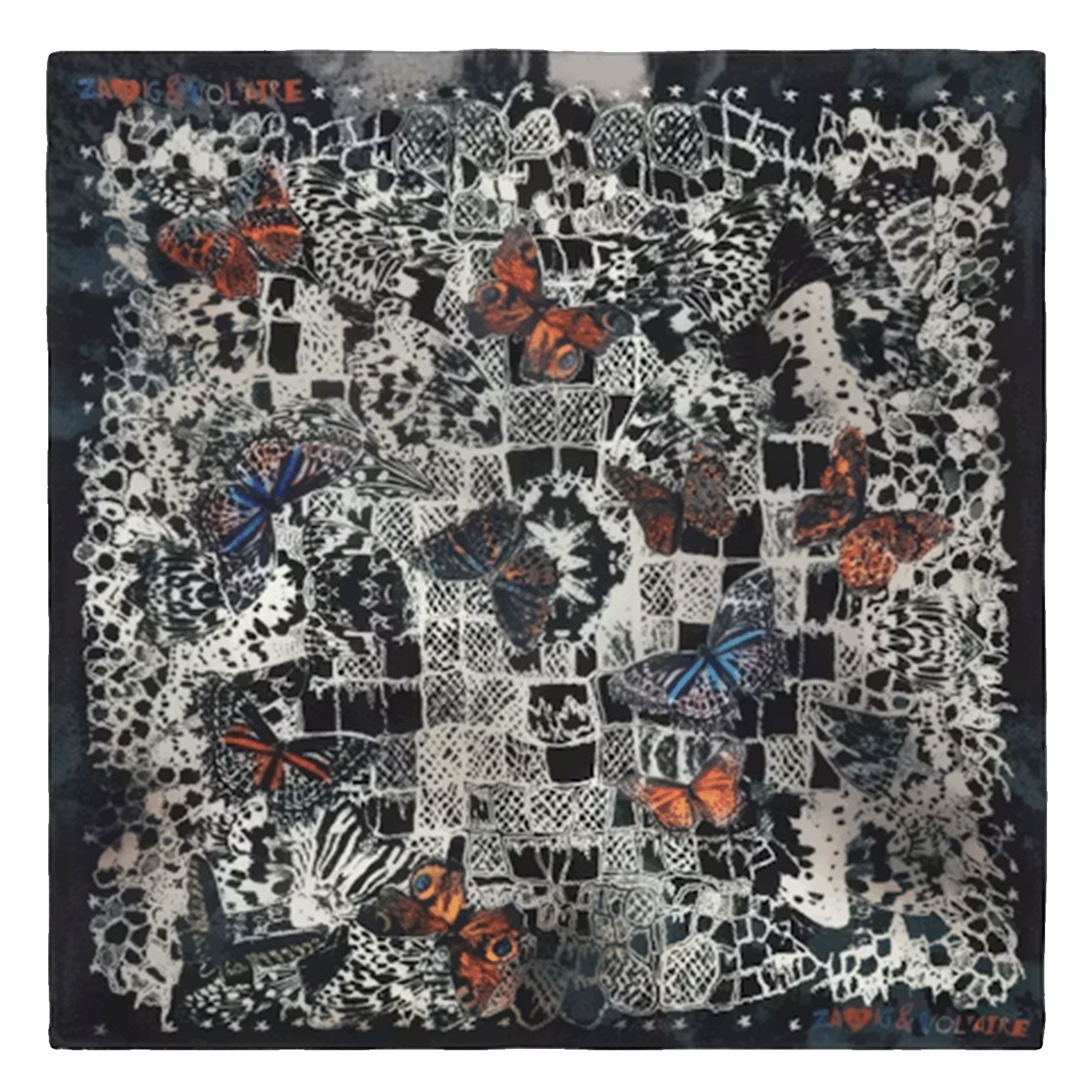 Foulard en soie blondie ZADIG&VOLTAIRE Bleu