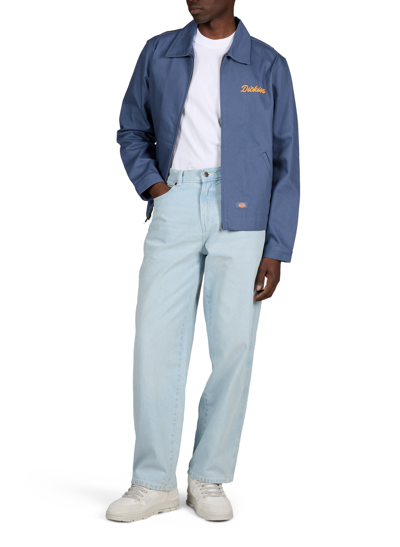 Embroidered jacket with classic collar DICKIES Blue