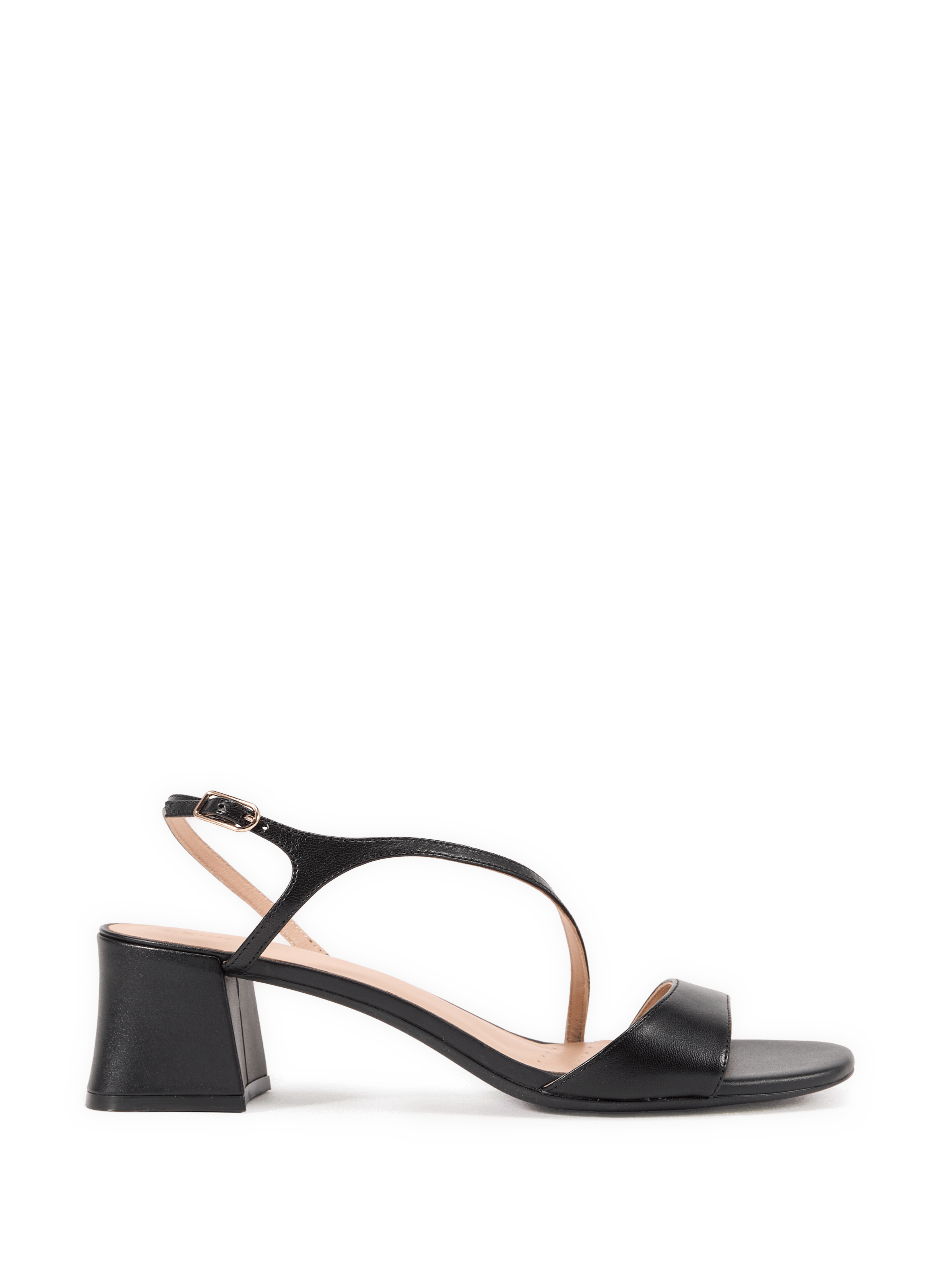 Sandales à talon en cuir GEOX Noir