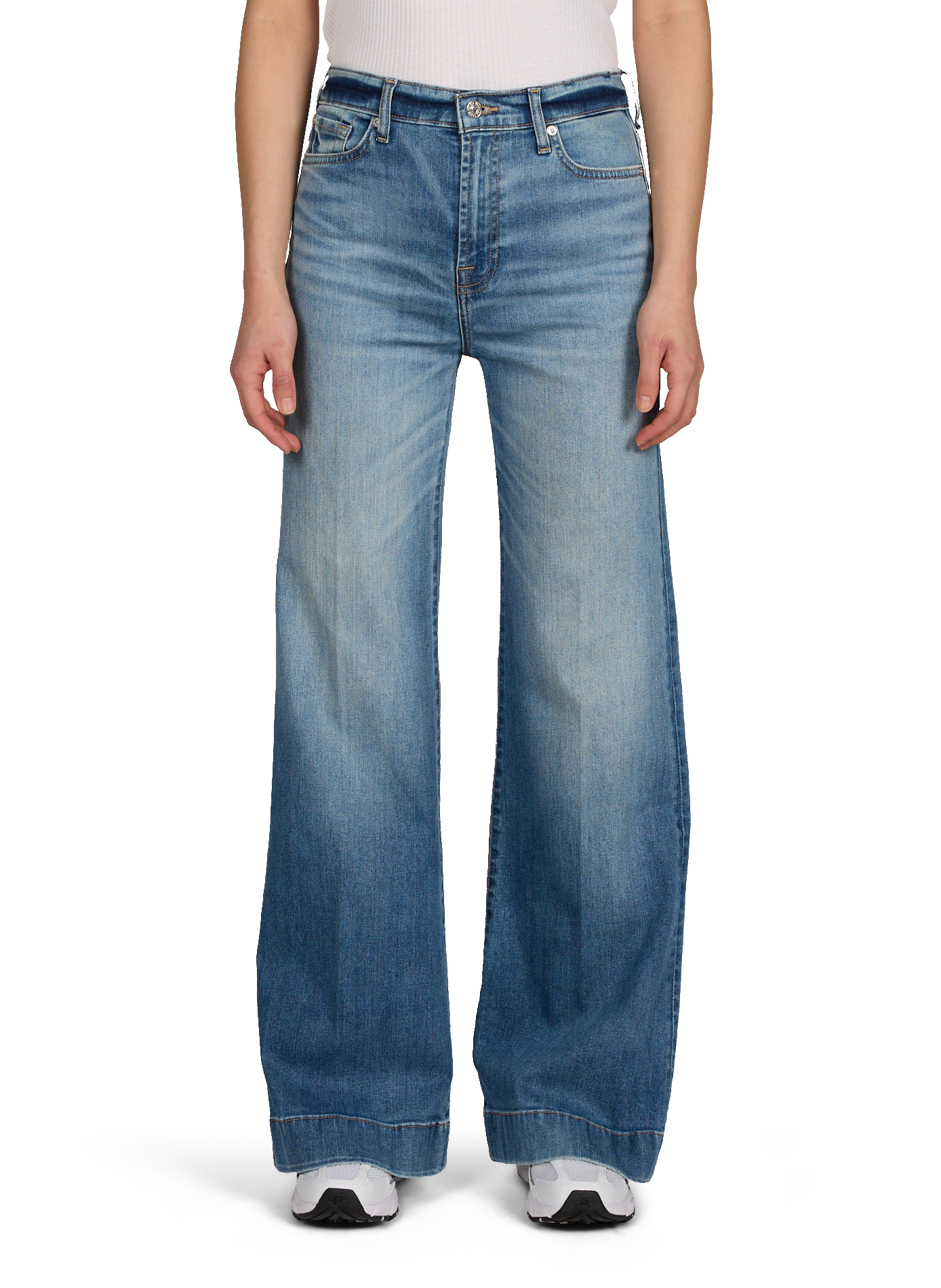 High-waisted flare jeans 7 FOR ALL MANKIND Blue