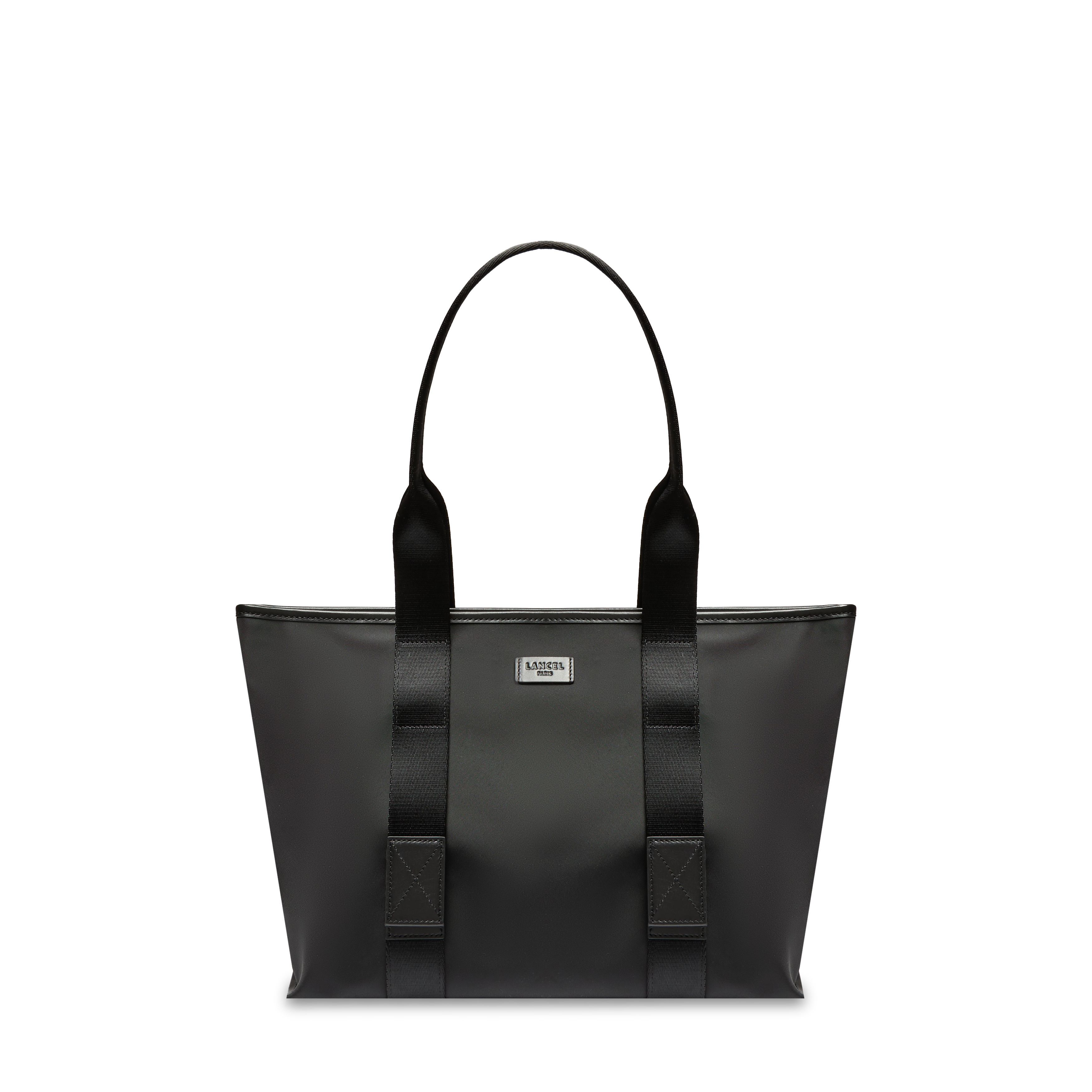 Sac cabas zippé m mistral rollable de lancel en nylon LANCEL Noir