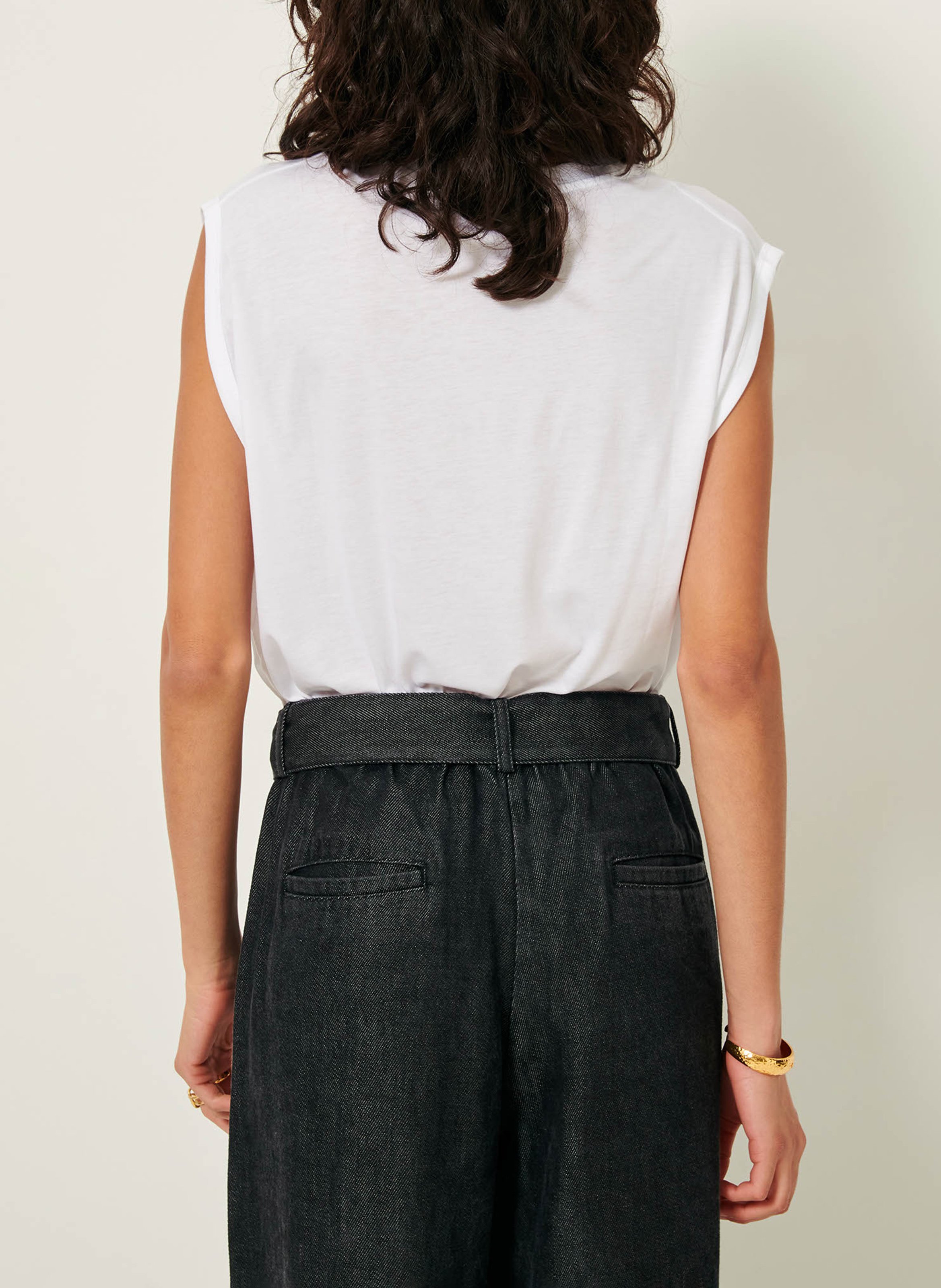 Tee-shirt ample col rond deedoo SESSUN Blanc