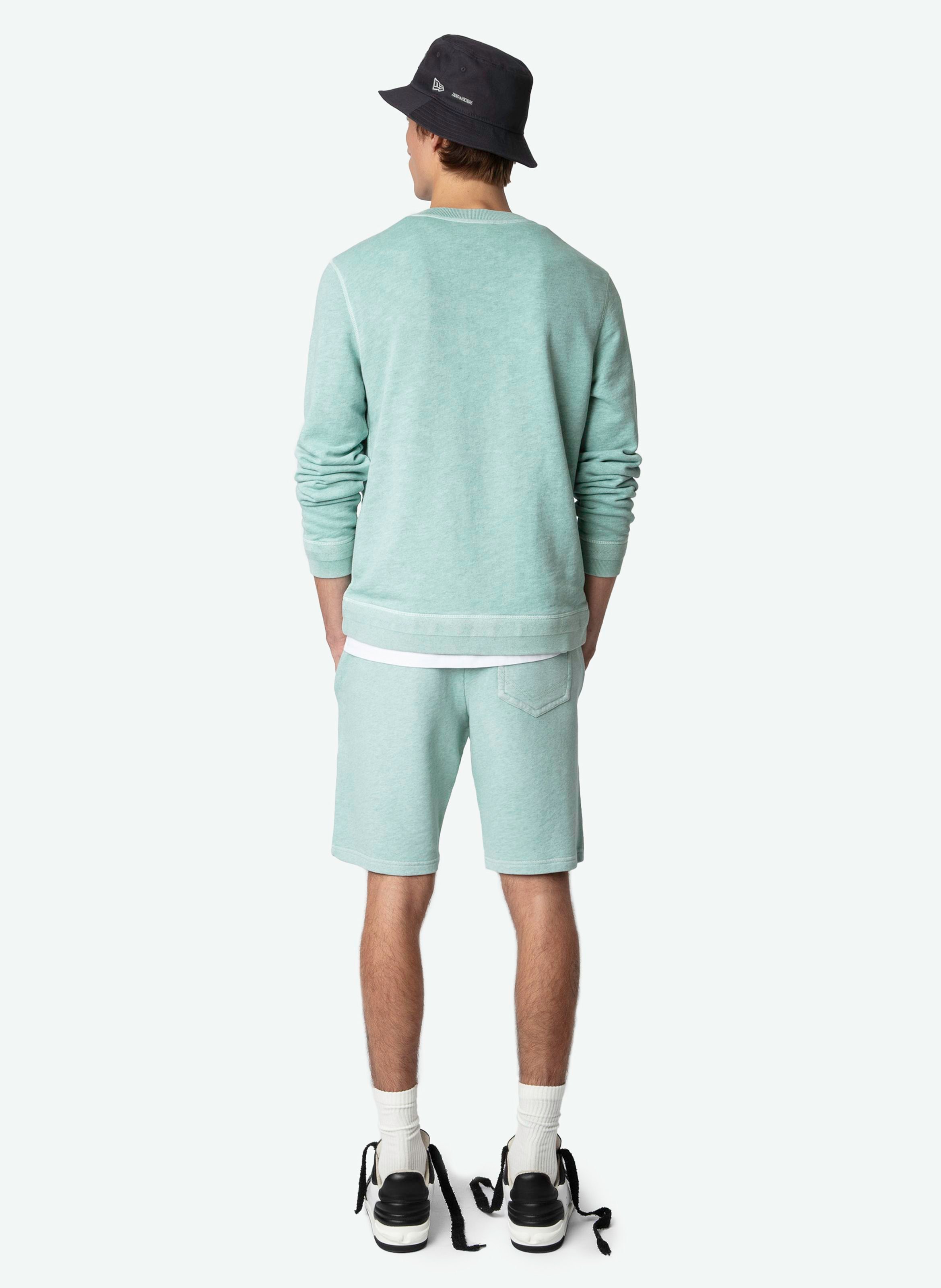 Sweatshirt col rond molletonné en coton stony ZADIG&VOLTAIRE Bleu