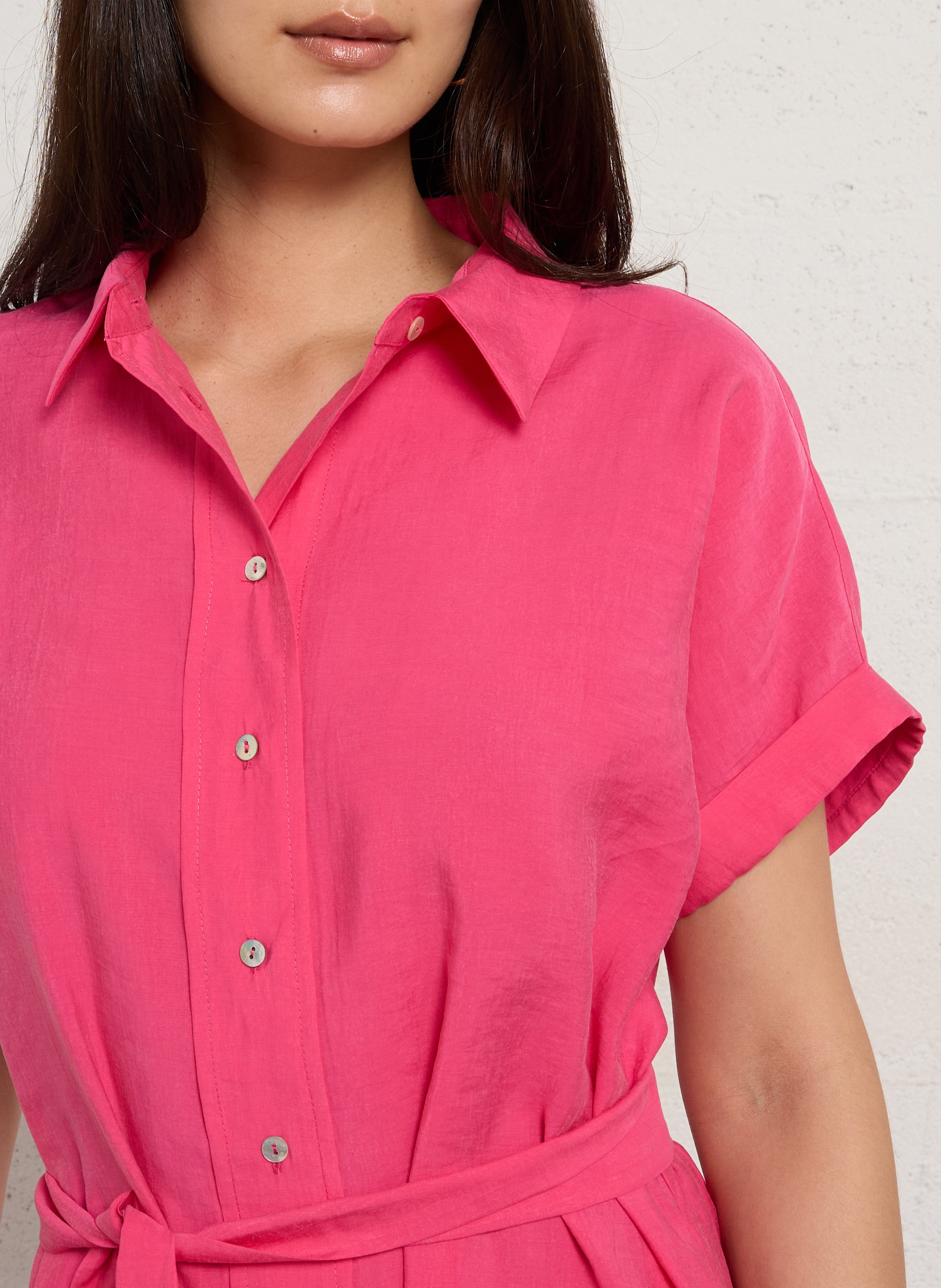 Robe chemise longue ample nayaa MAISON 123 Rose