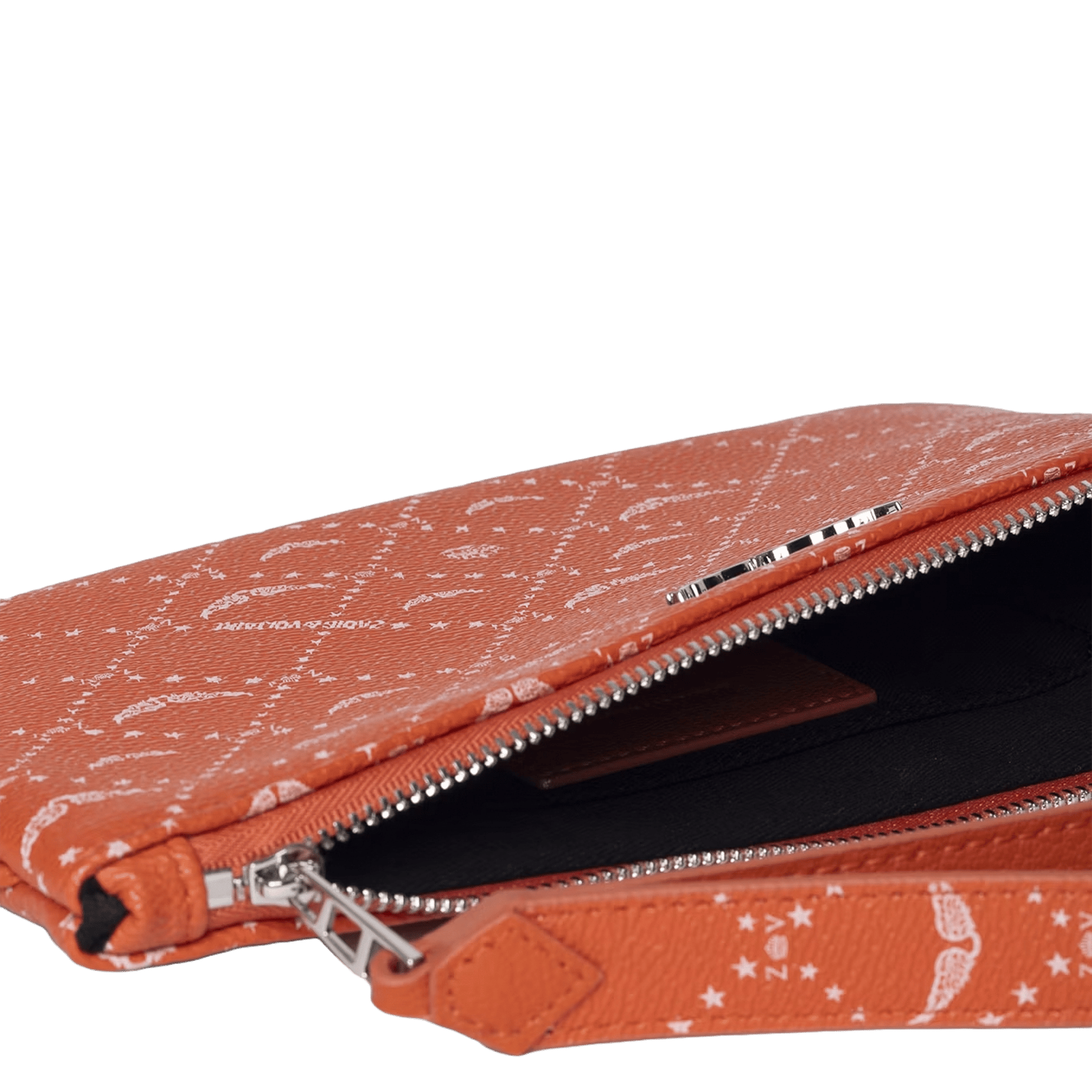 Monogram canvas z pouch clutch ZADIG&VOLTAIRE Orange