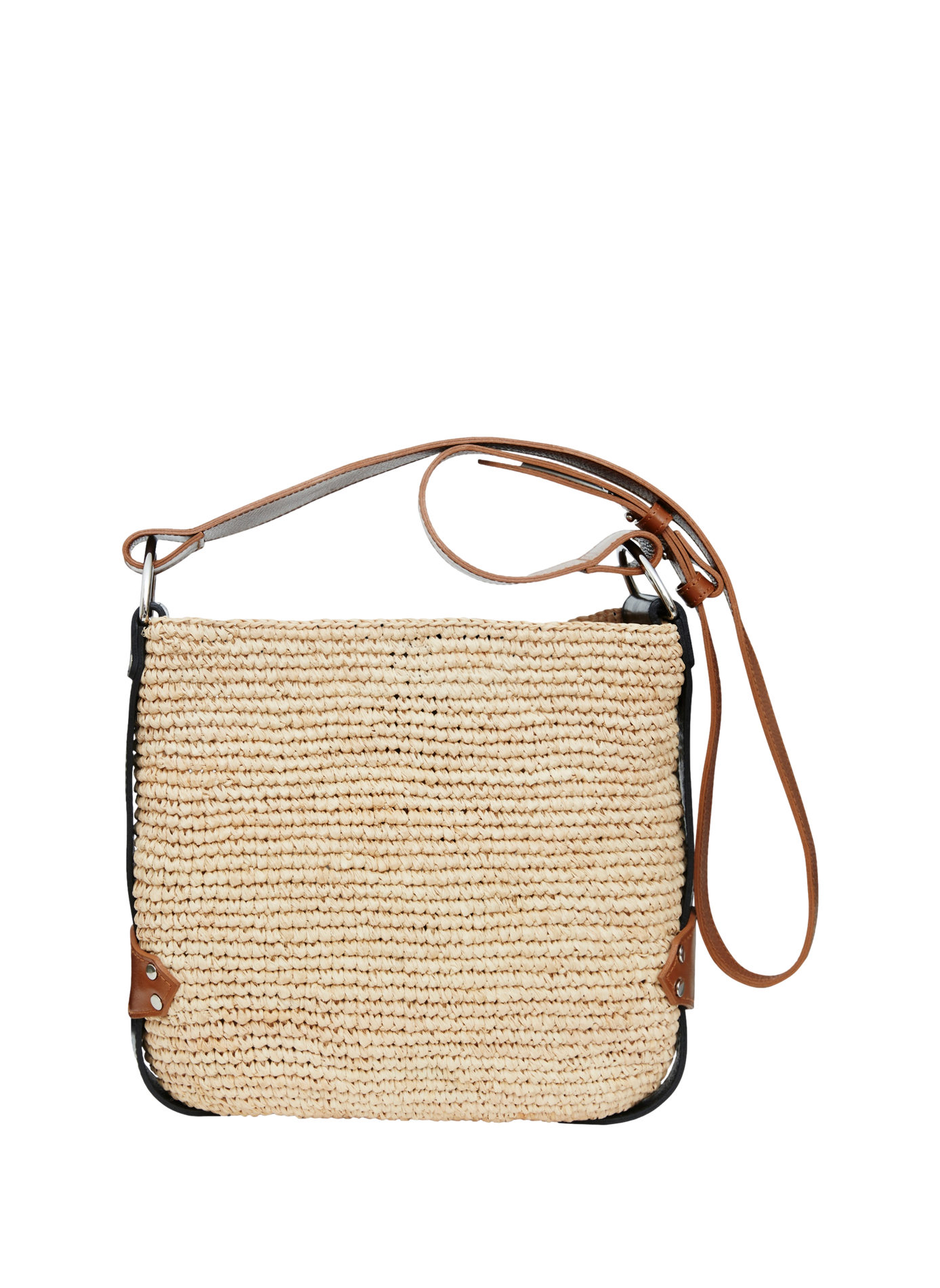 Mini sac Bayia en raphia et cuir ISABEL MARANT Mehrfarbig