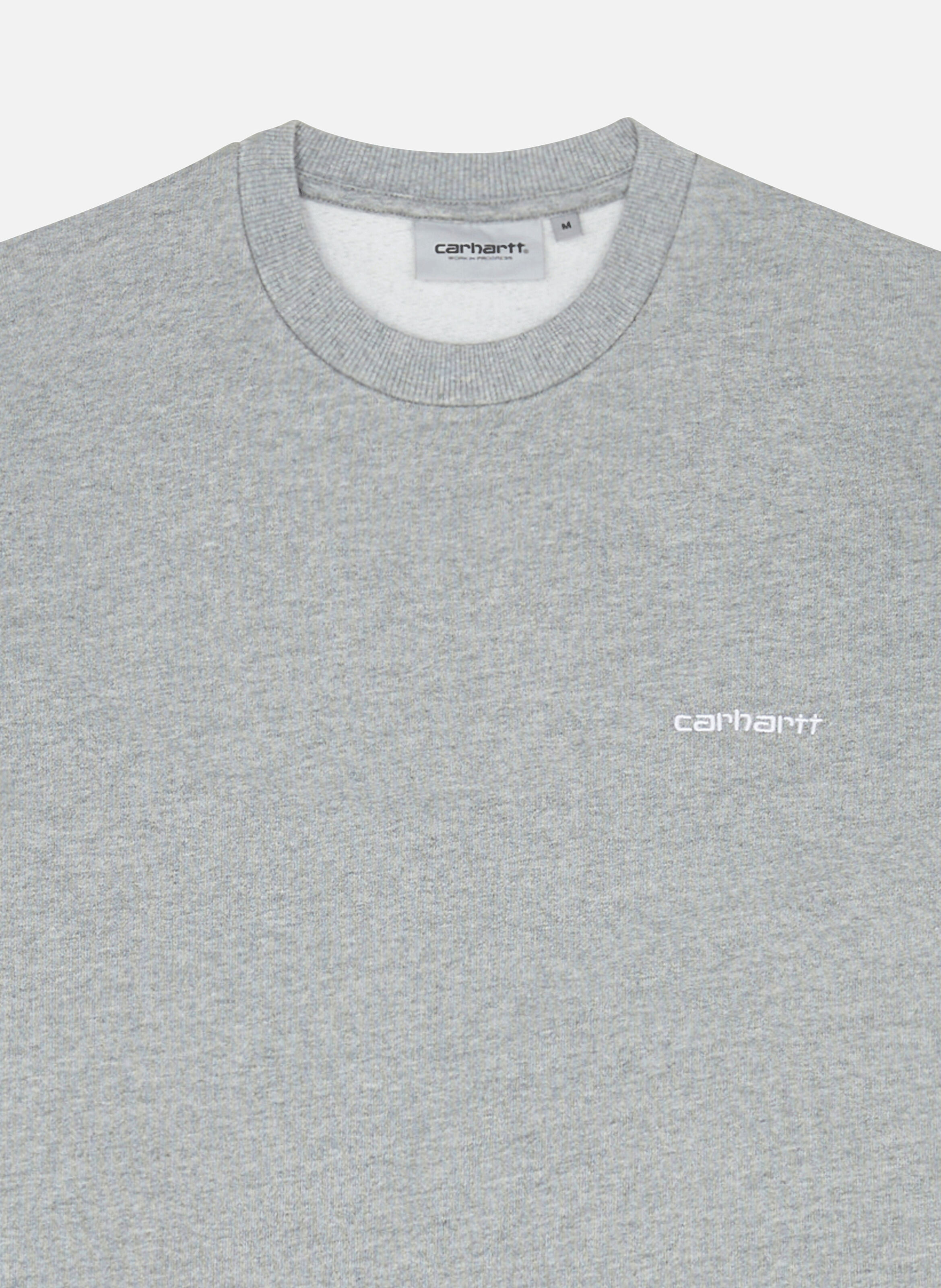 Sweatshirt script embroidery sweat CARHARTT WIP Gris