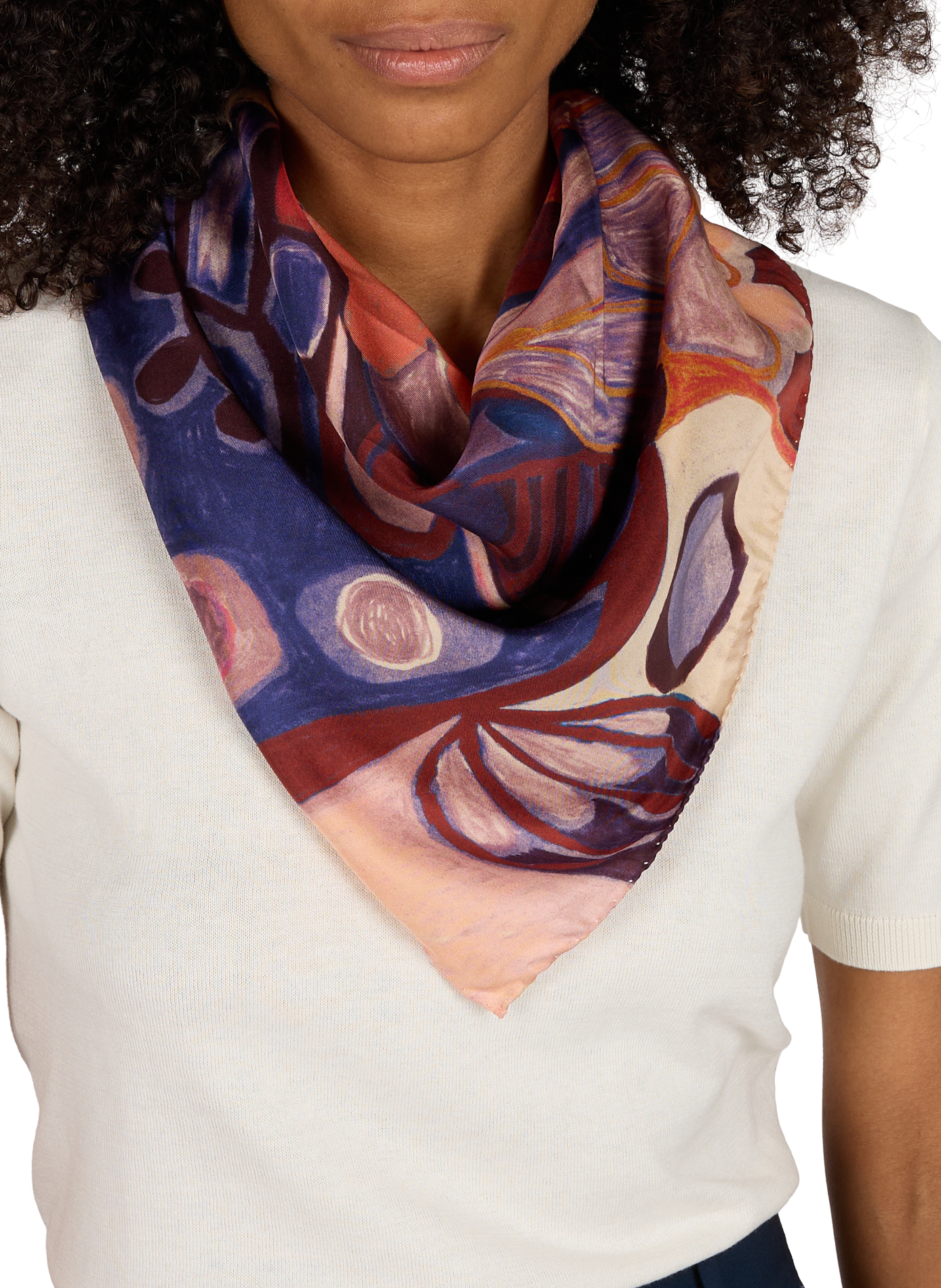 Silk printed scarf | Multicolour AU PRINTEMPS PARIS Women