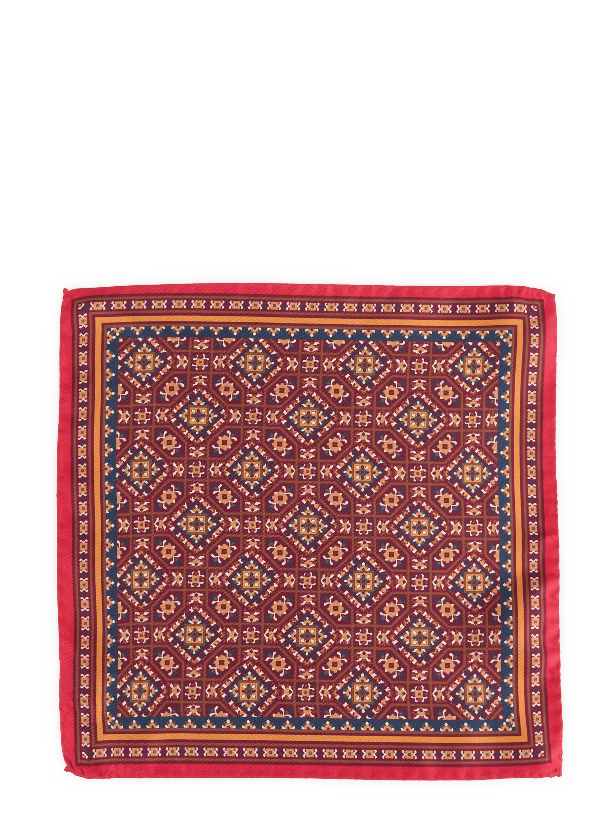 Patterned silk square scarf AU PRINTEMPS PARIS Multicolour