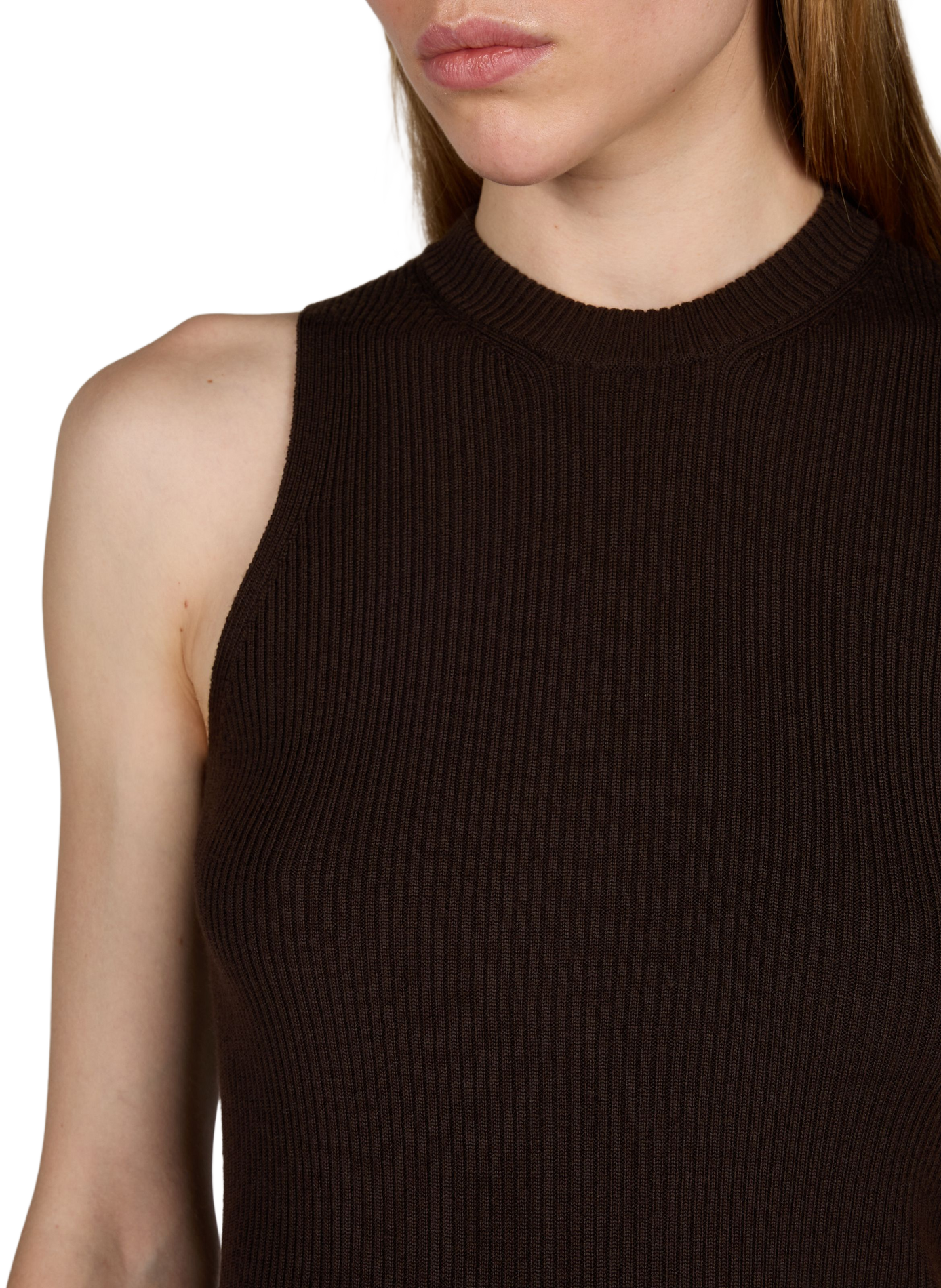 Geripptes Top RICK OWENS Braun