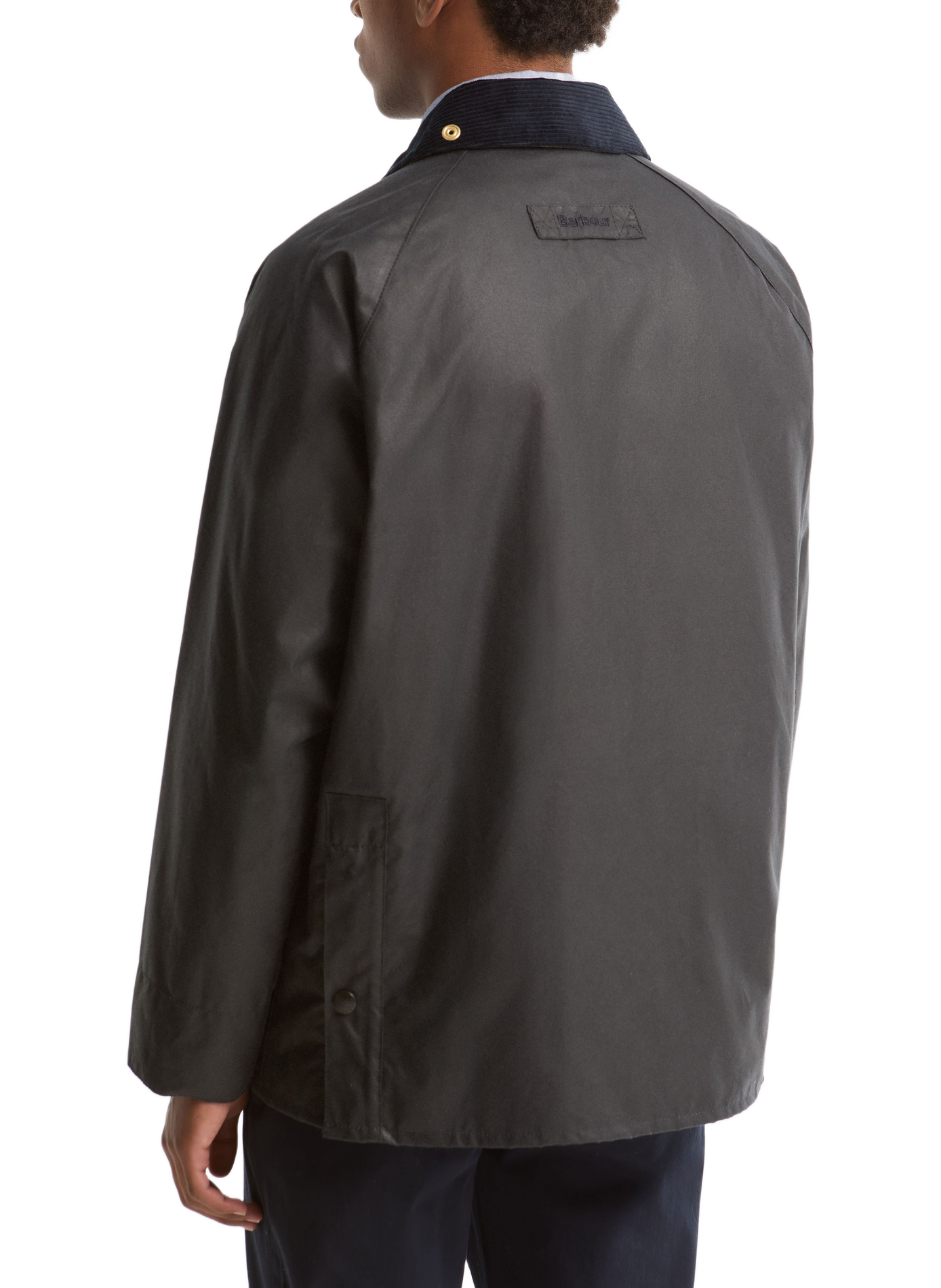 Veste col montant en coton BARBOUR Bleu