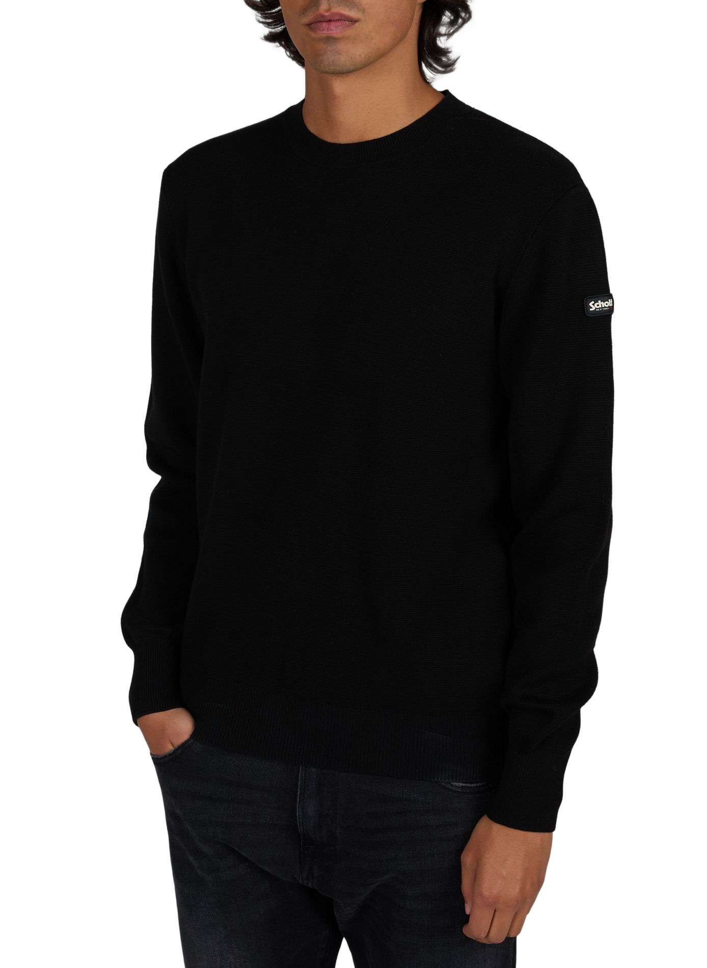 Baumwollpullover SCHOTT Schwarz