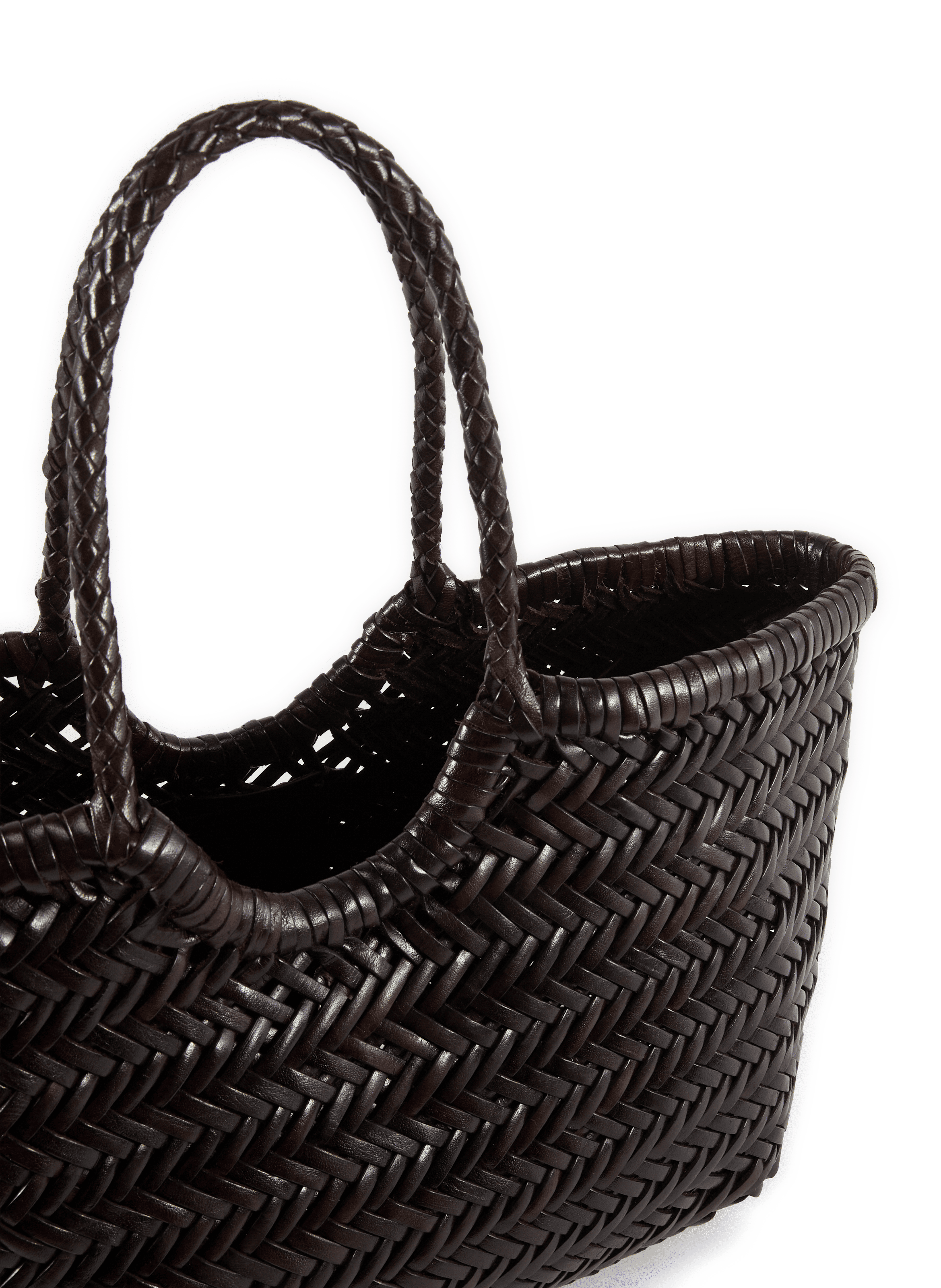 Sac panier NANTUCKET en cuir DRAGON DIFFUSION Marron