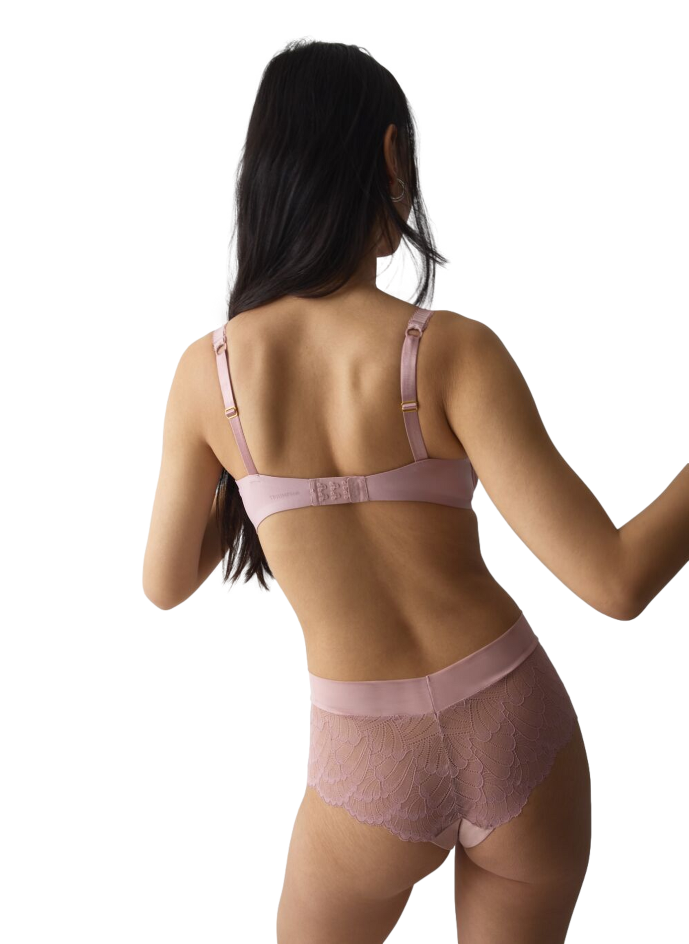 Geborduurde transparante beha TRIUMPH Roze