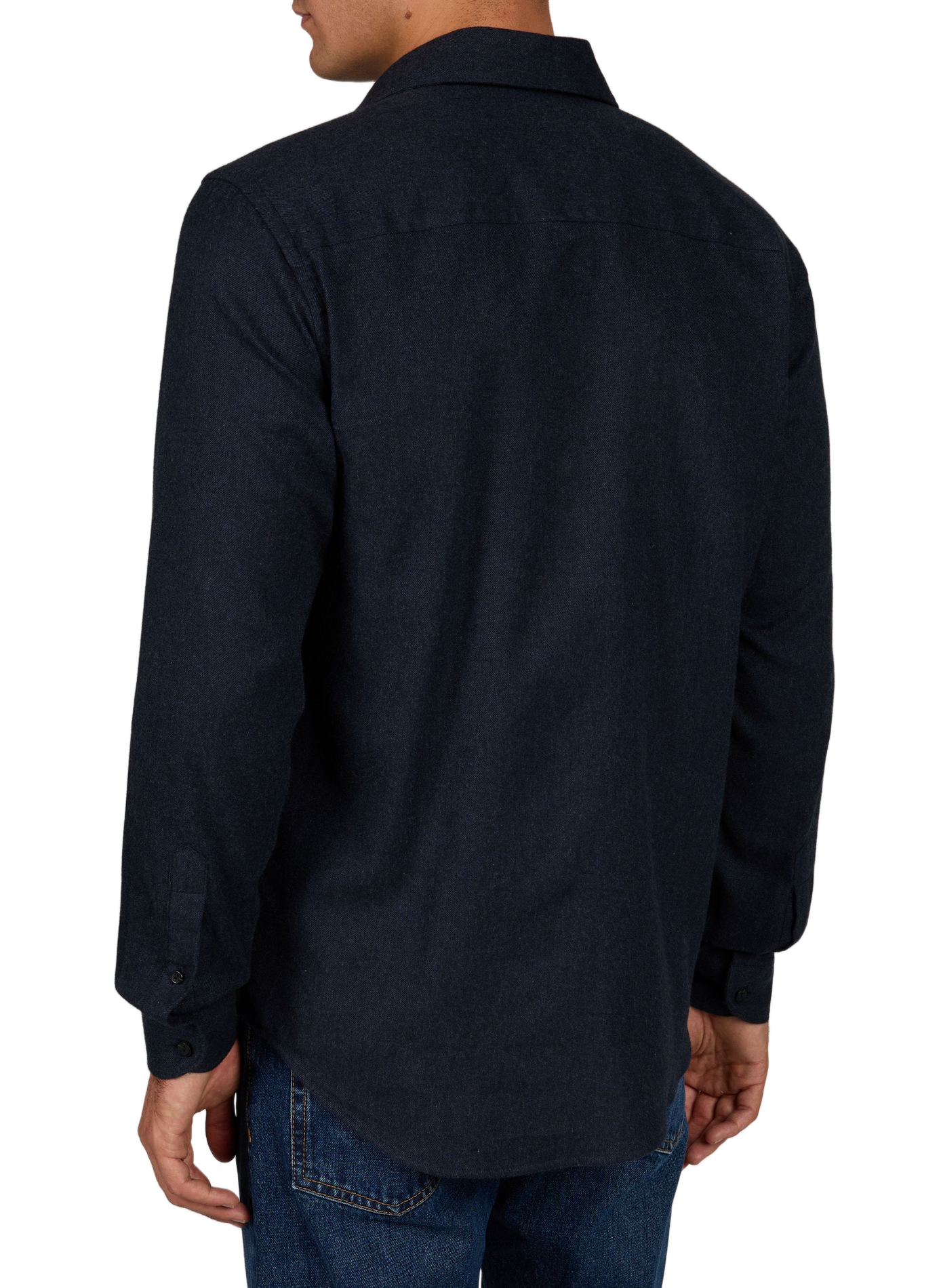 Chemise droite en coton ETON Bleu