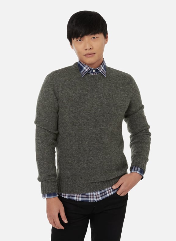 Pull Lucas en laine et alpaga Vert by A.P.C. A.P.C. Pull Lucas en laine et alpaga Vert