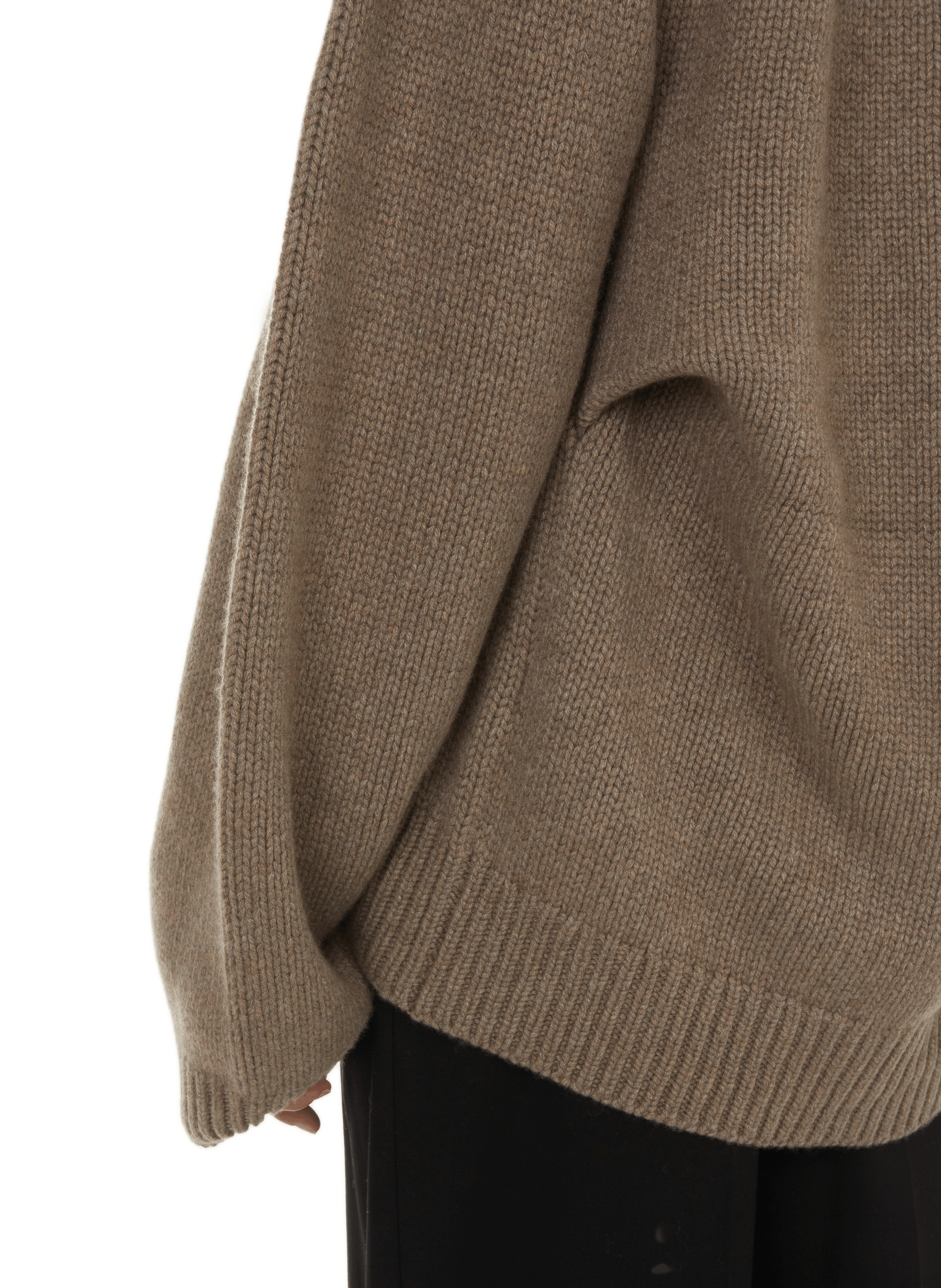 Cardigan en chanvre KHAITE Marron