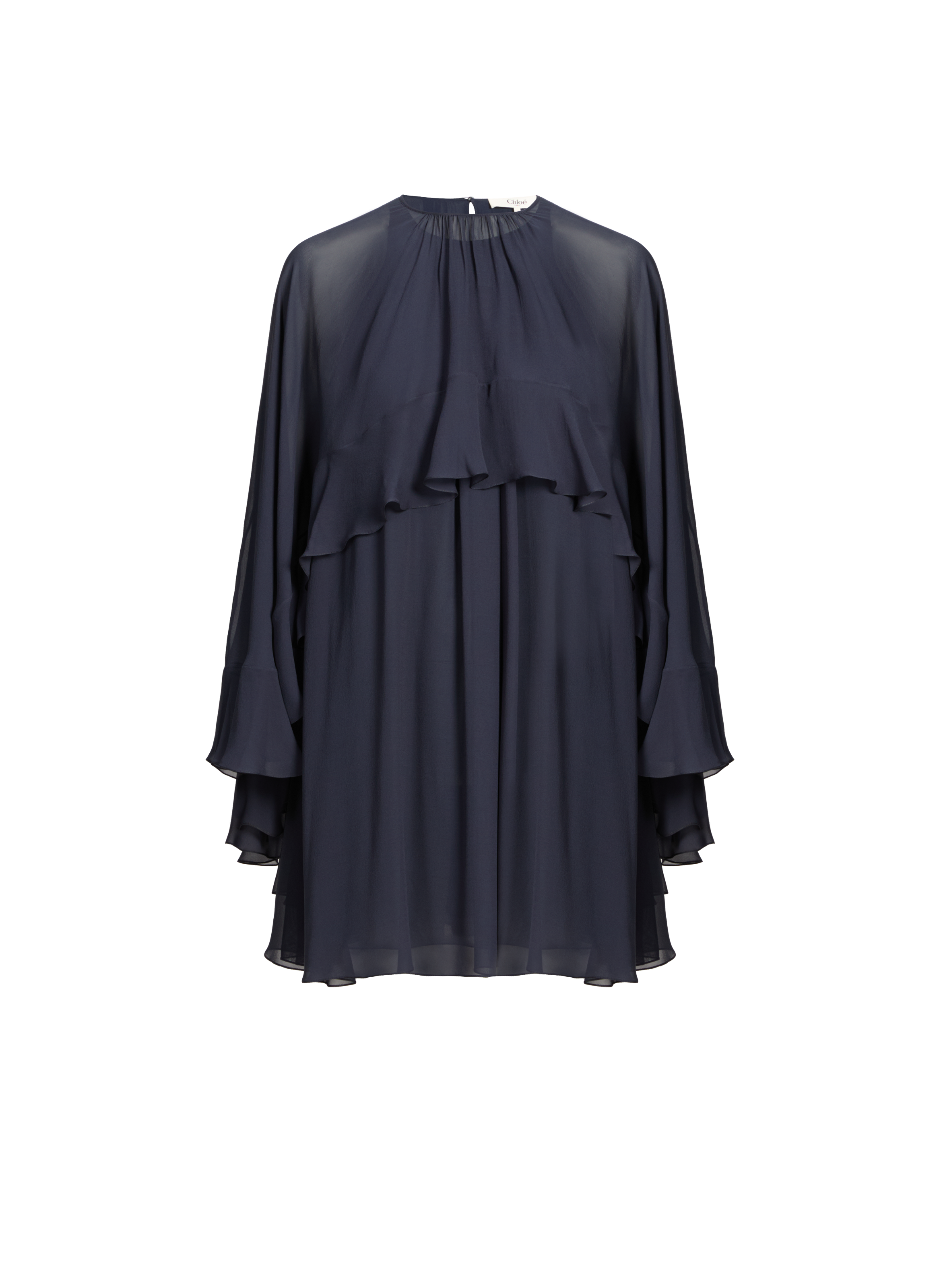 CHLOÉ Robe en soie Bleu