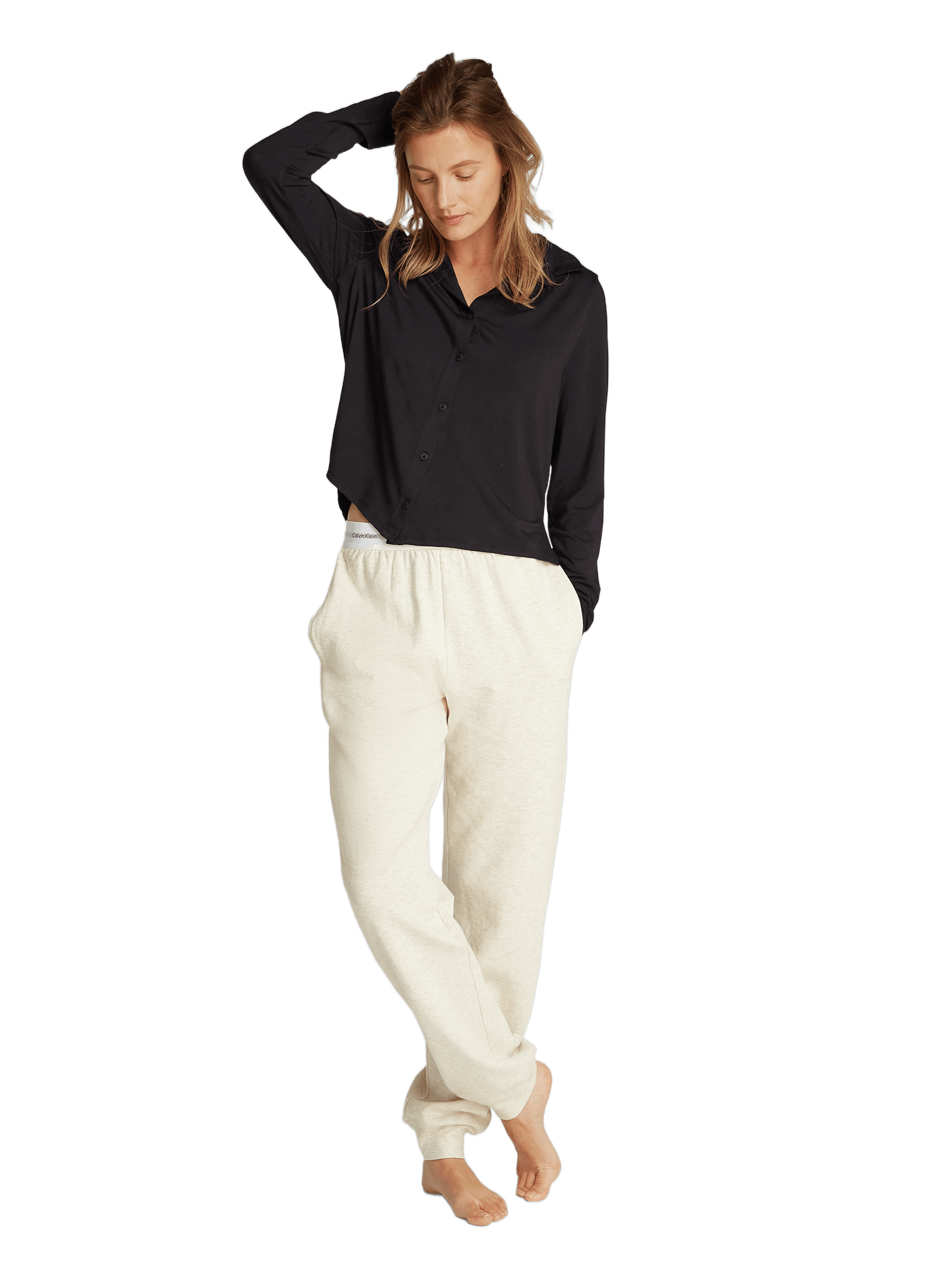 Chemise courte droite  CALVIN KLEIN Noir