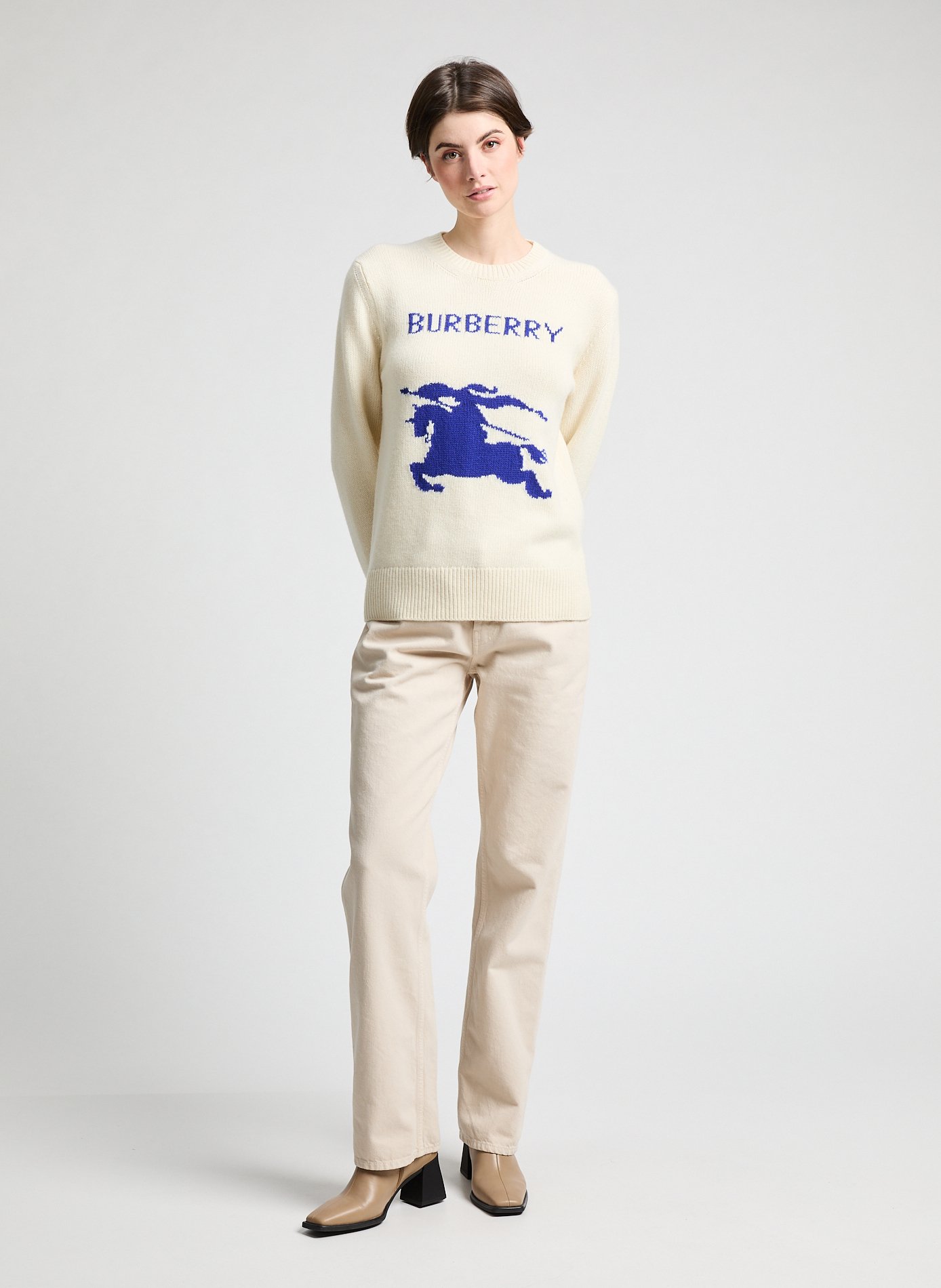 Night blue trousers - The Air Uniform BURBERRY Beige