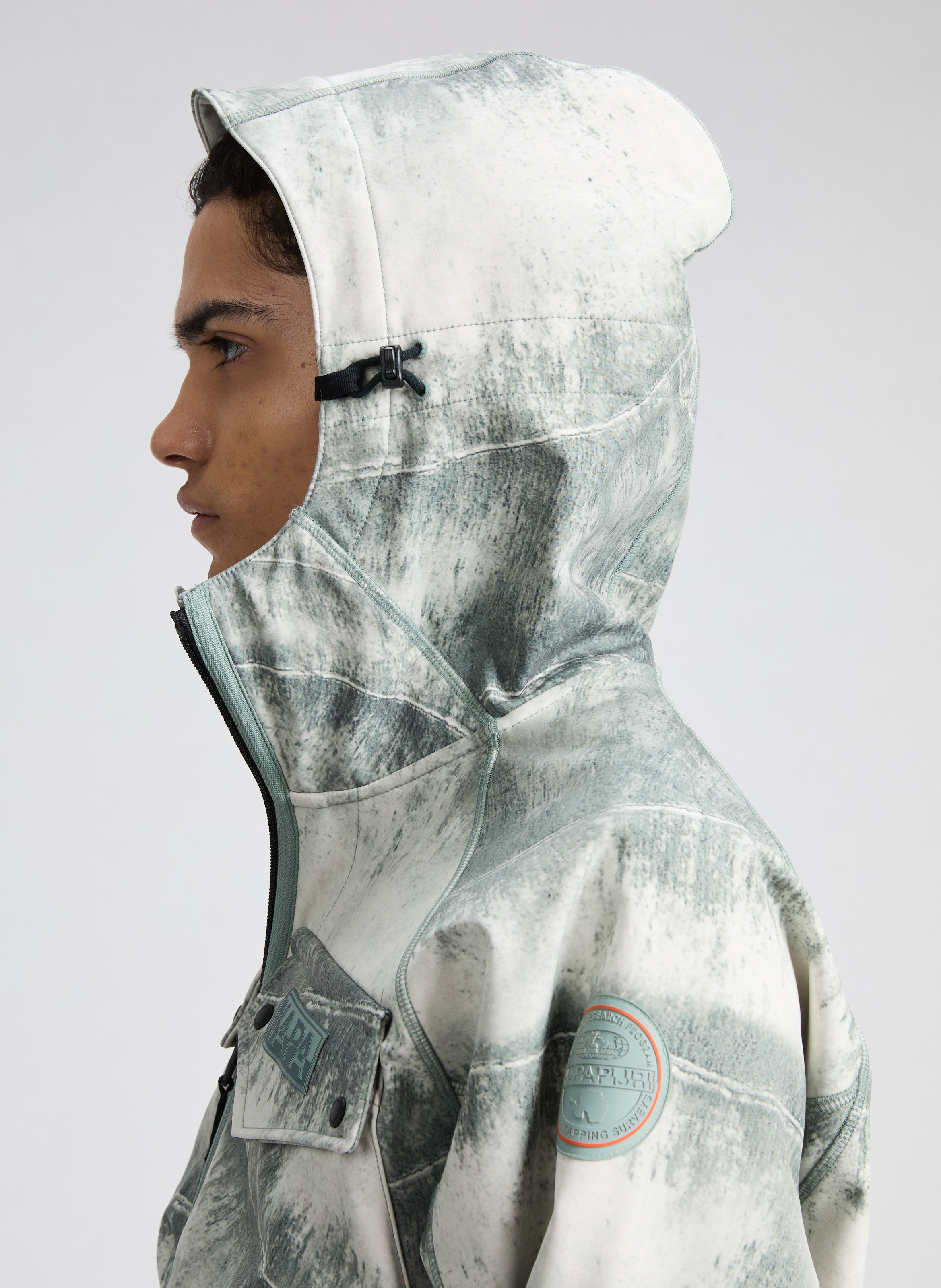 Veste d'extérieur à imprimé  Multicolore