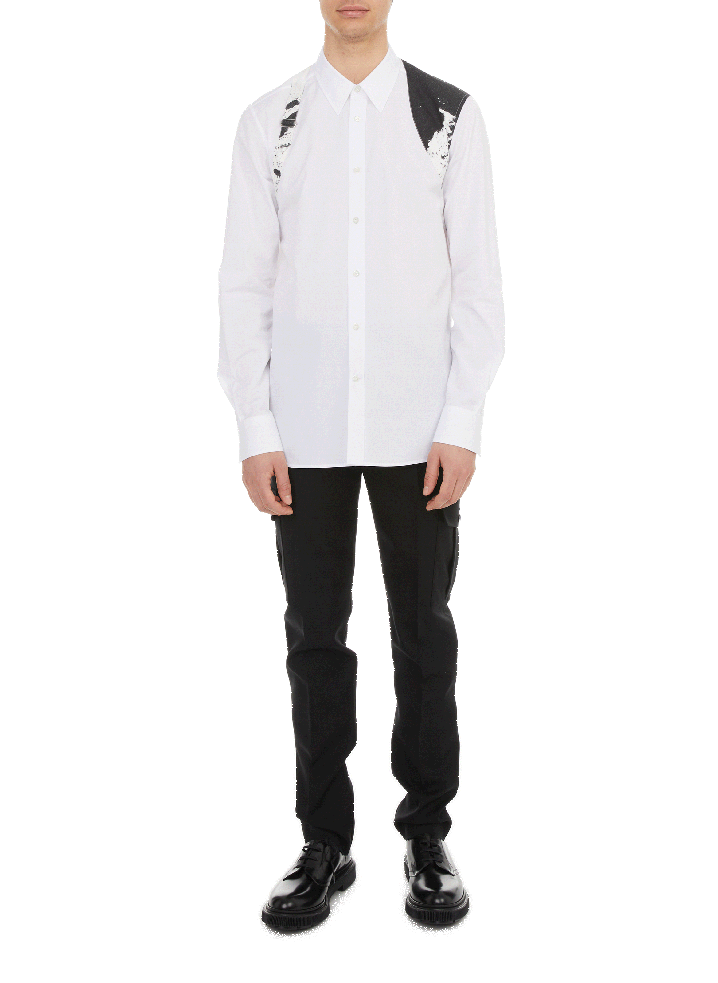 Chemise à imprimé en coton  ALEXANDER MCQUEEN Blanc