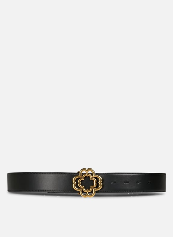Ceinture à boucle en cuir Noir by MAJE MAJE Ceinture à boucle en cuir Noir