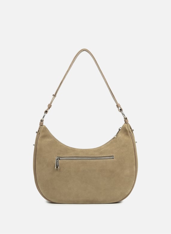 Large shoulder bag - Suède | Brown by LANCASTER Large shoulder bag - Suède Brown