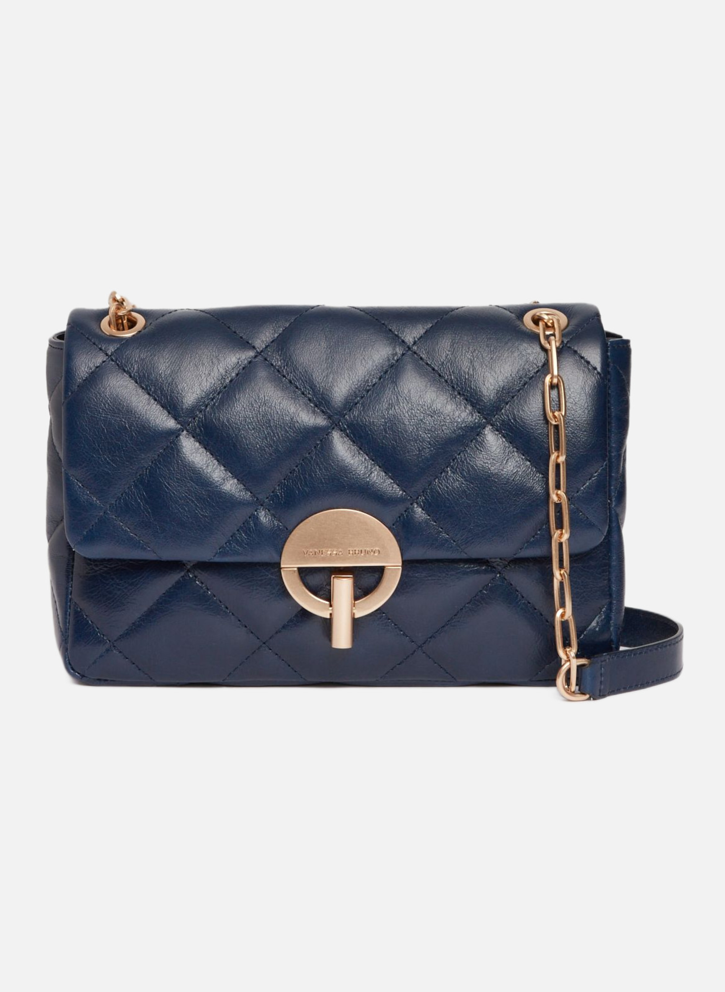 Grand sac moon en cuir  Outremer