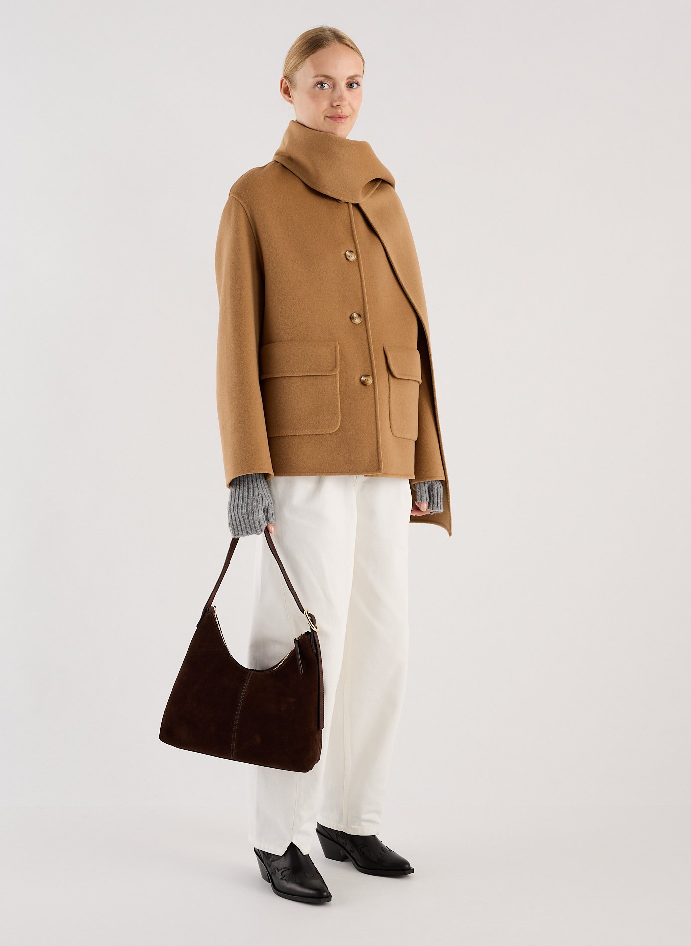 Wool-blend coat SAISON 1865 Brown