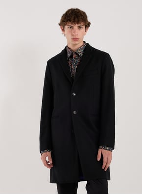 Manteau col tailleur en laine et cachemire mélangés PAUL SMITH Manteau col tailleur en laine et cachemire mélangés PAUL SMITH