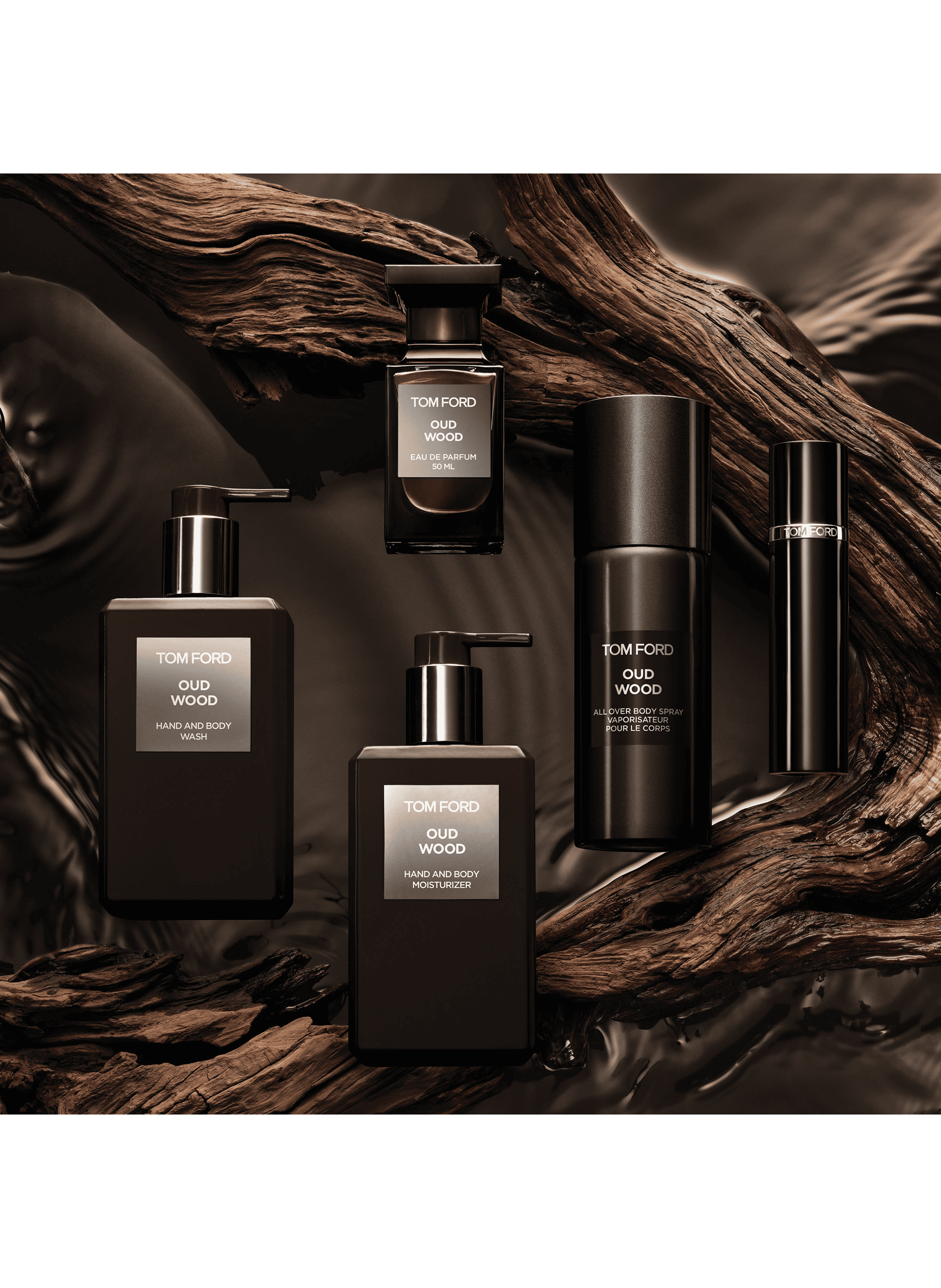 香水(男性用) TOM FORD OUD WOOD EAU DE PARFUM SET Tom Ford Men's Oud Wood Gift Set Fragrances 0888066141192