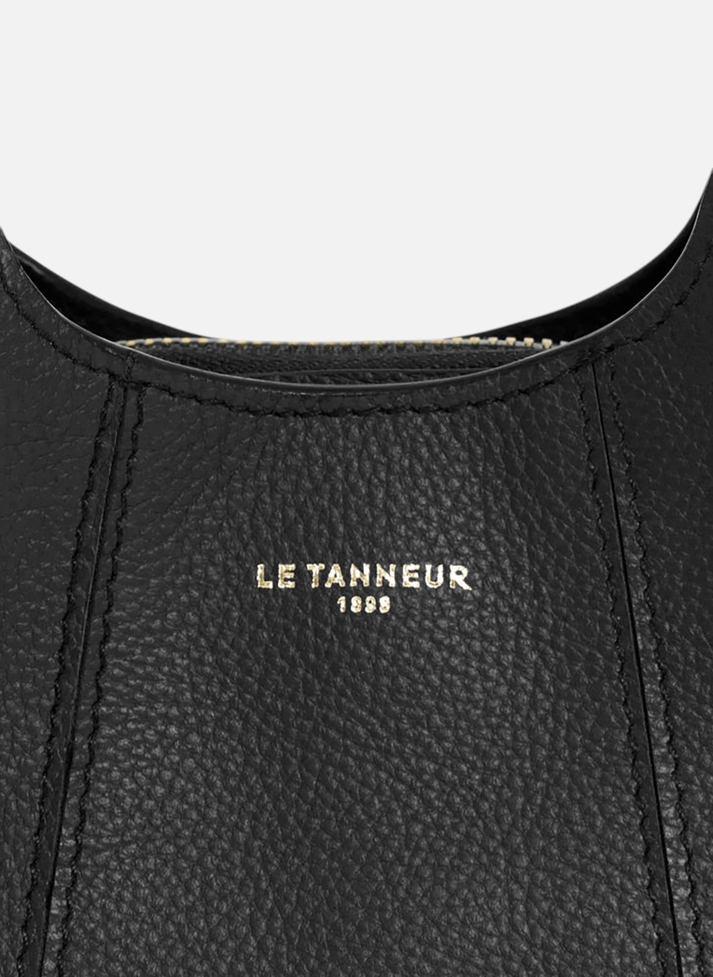 Mini sac à main juliette en cuir grainé LE TANNEUR Noir