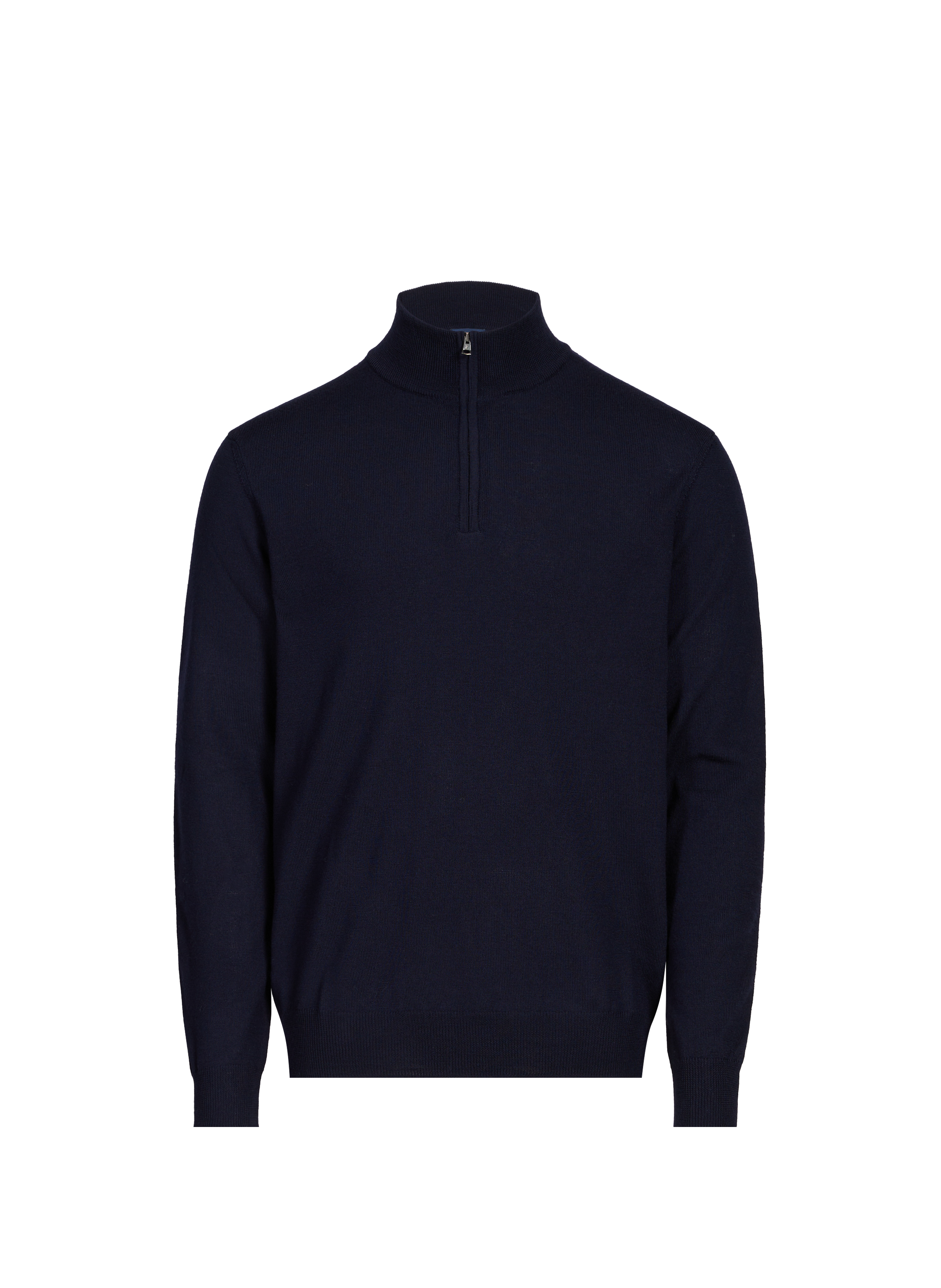 FACONNABLE Merino wool zip-neck jumper Blue