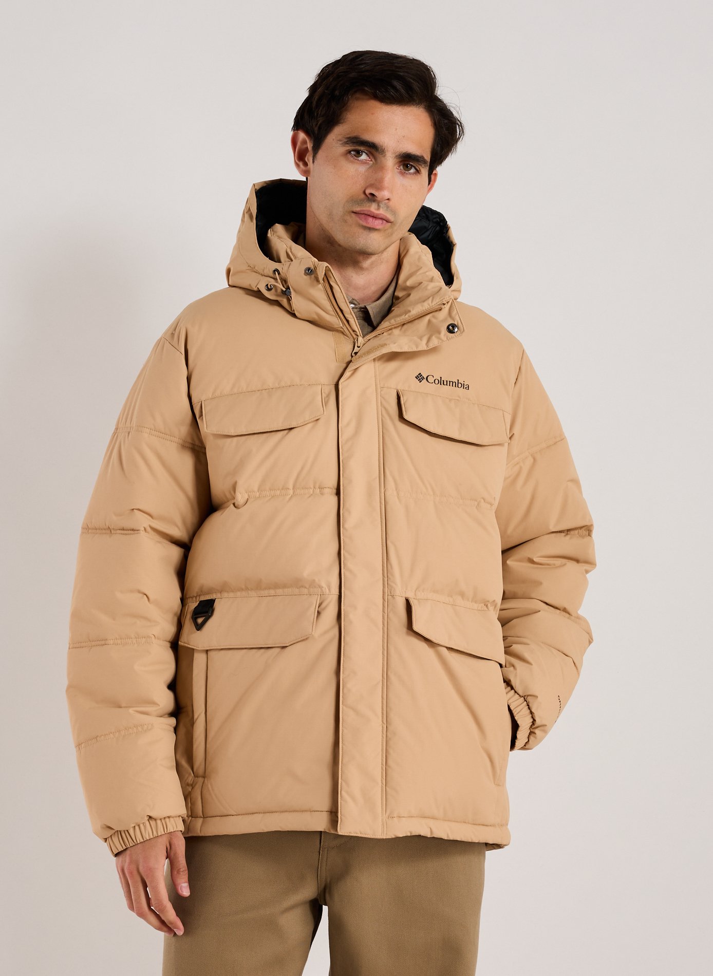 COLUMBIA Hooded Puffer Jacket Landroamer Brown