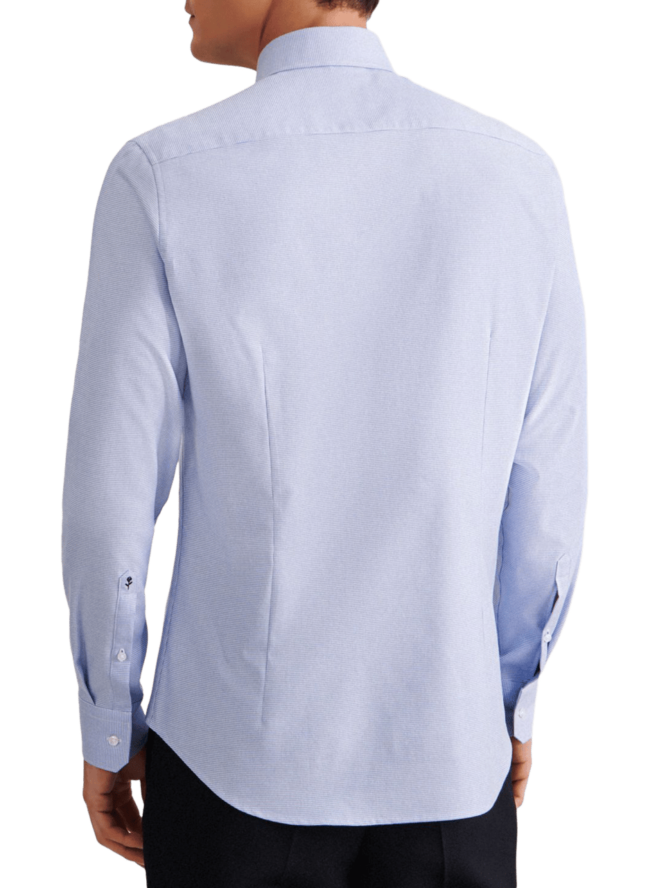 Chemise slim en coton SEIDENSTICKER Bleu