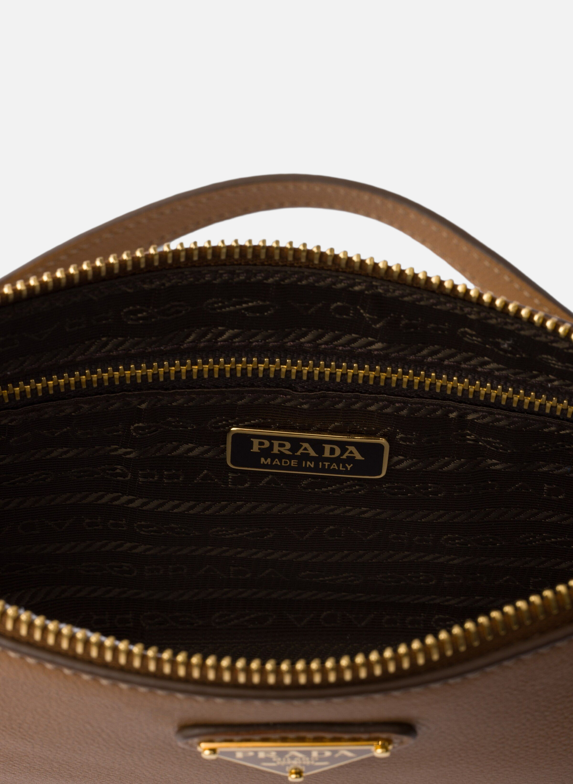 Pochette en cuir PRADA Marron