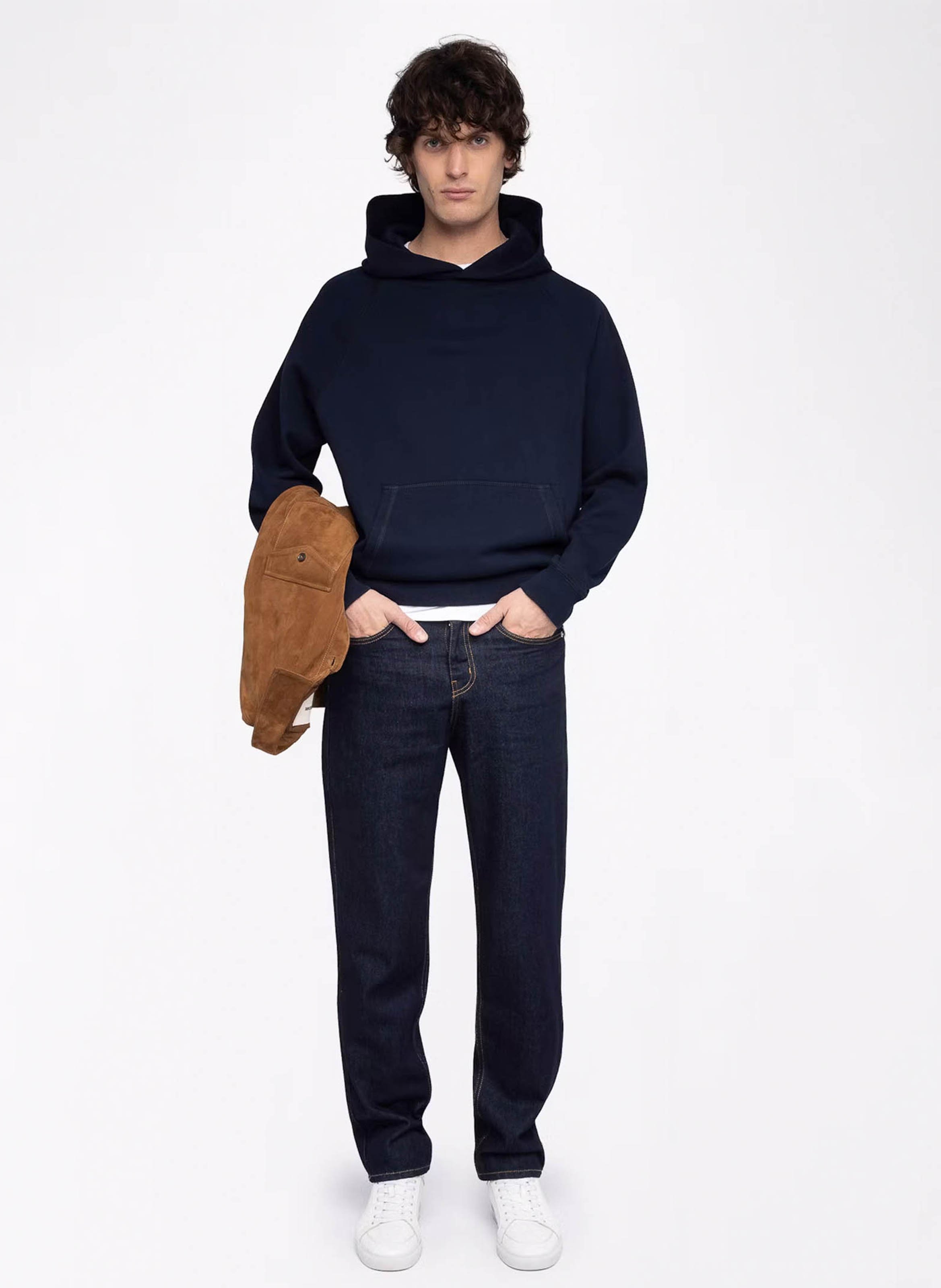 Sweat à capuche droit en coton georgio ZADIG&VOLTAIRE Bleu