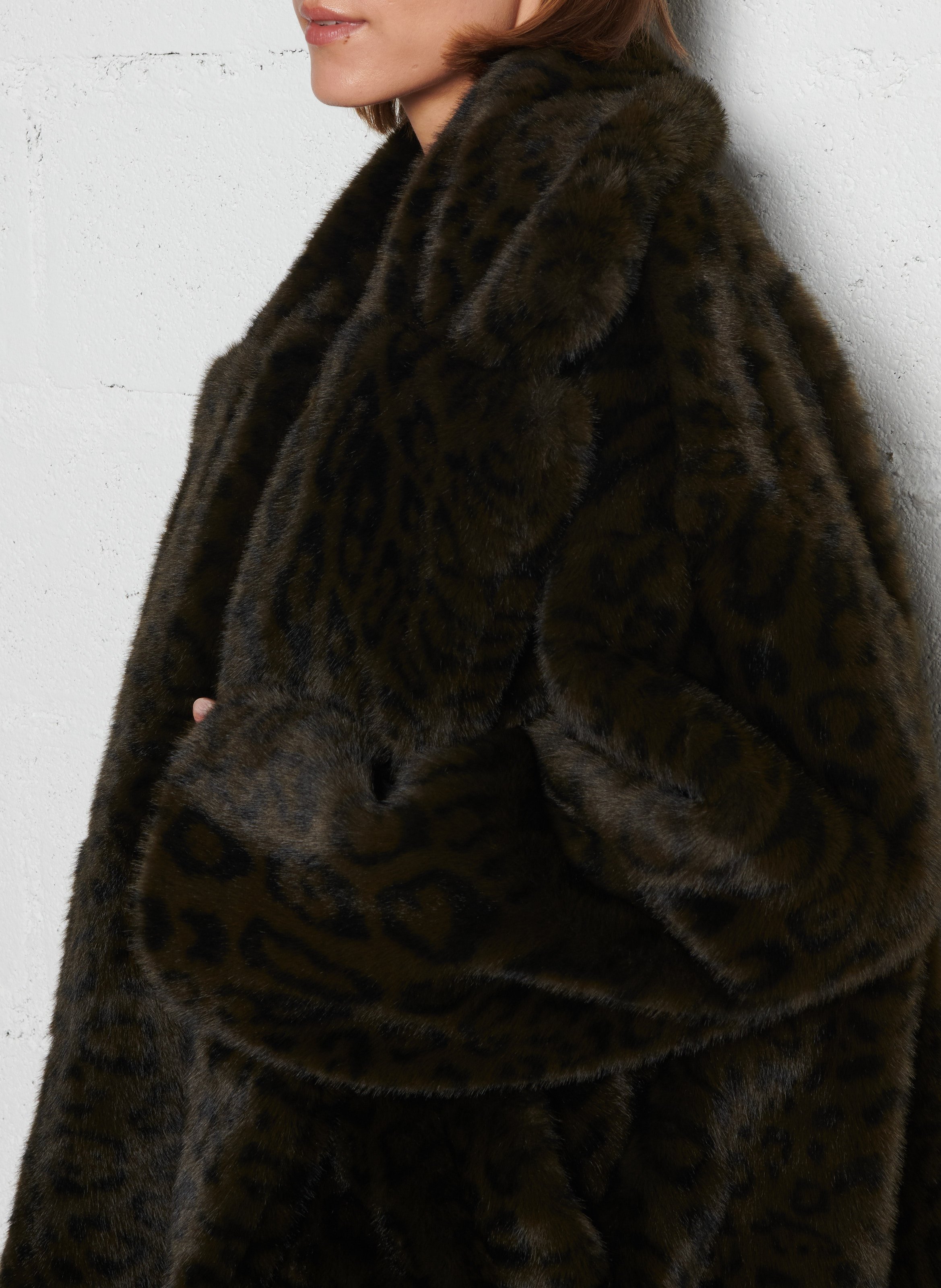 Manteau en fausse fourrure IKKS Kaki