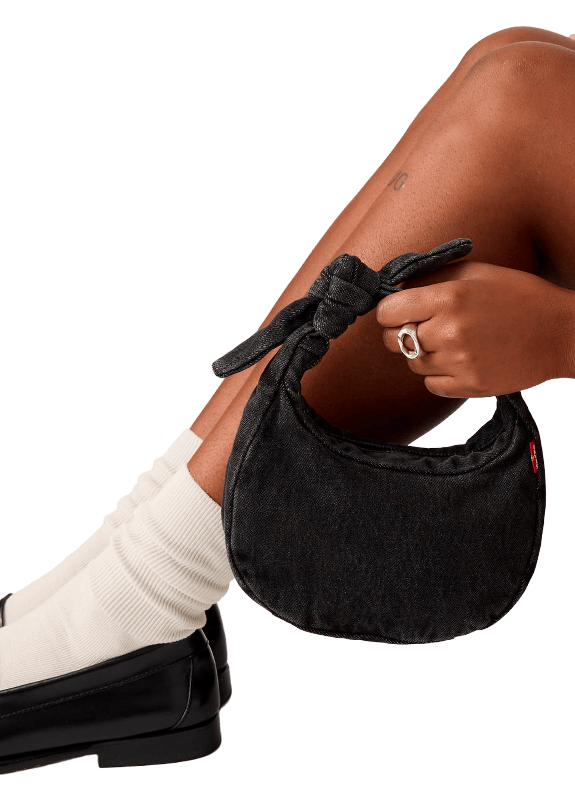 Mini sac à main Baby Brooklyn en coton LEVI'S Noir