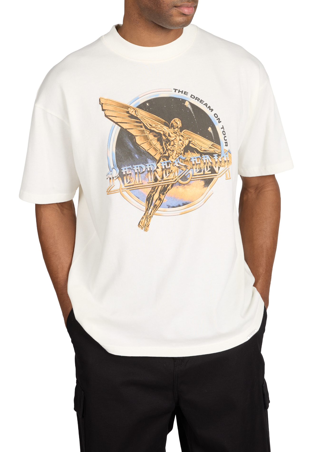 T-shirt ample Dream On en coton REPRESENT Blanc