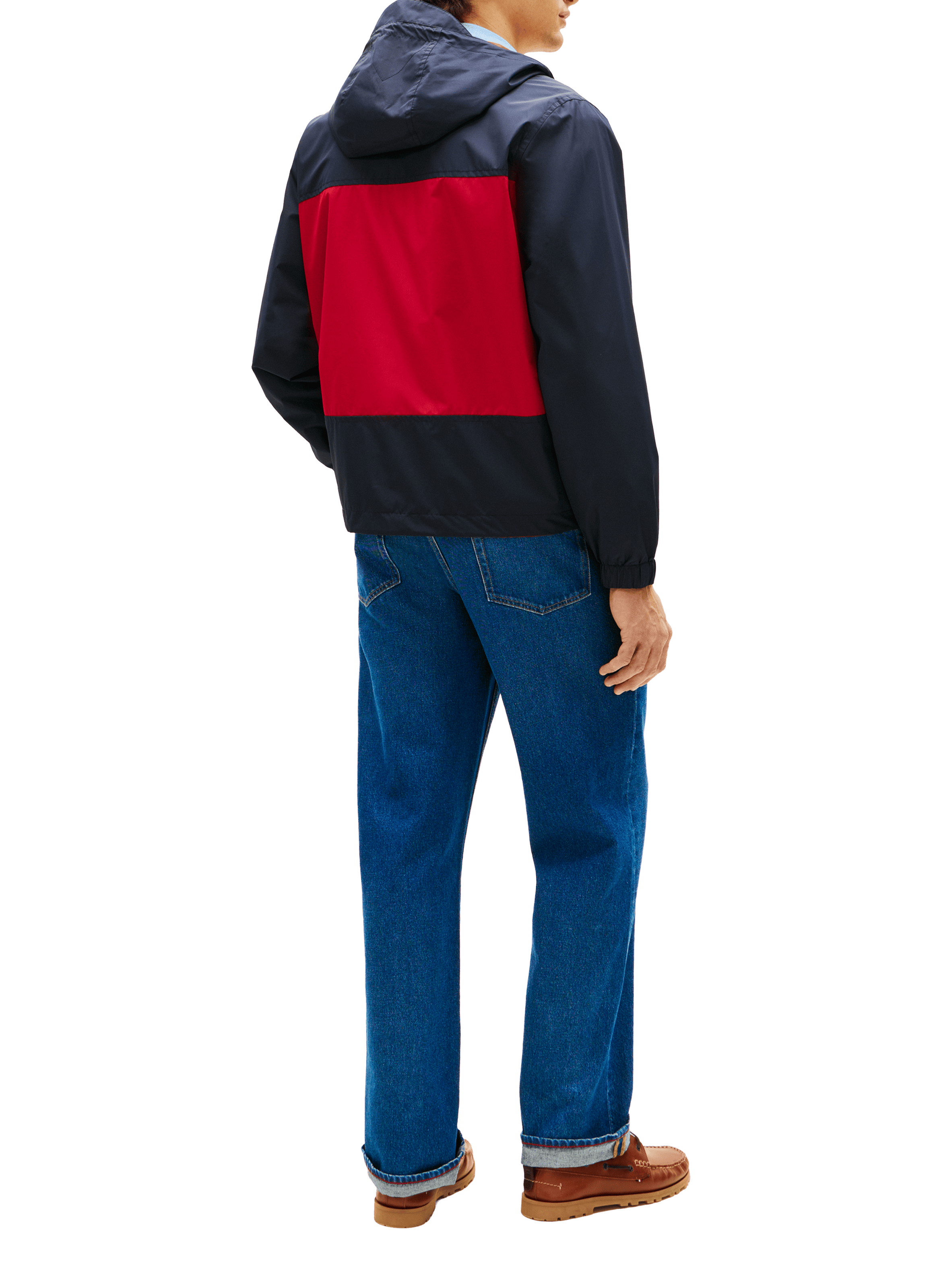 Blouson droit à capuche TOMMY HILFIGER Bleu
