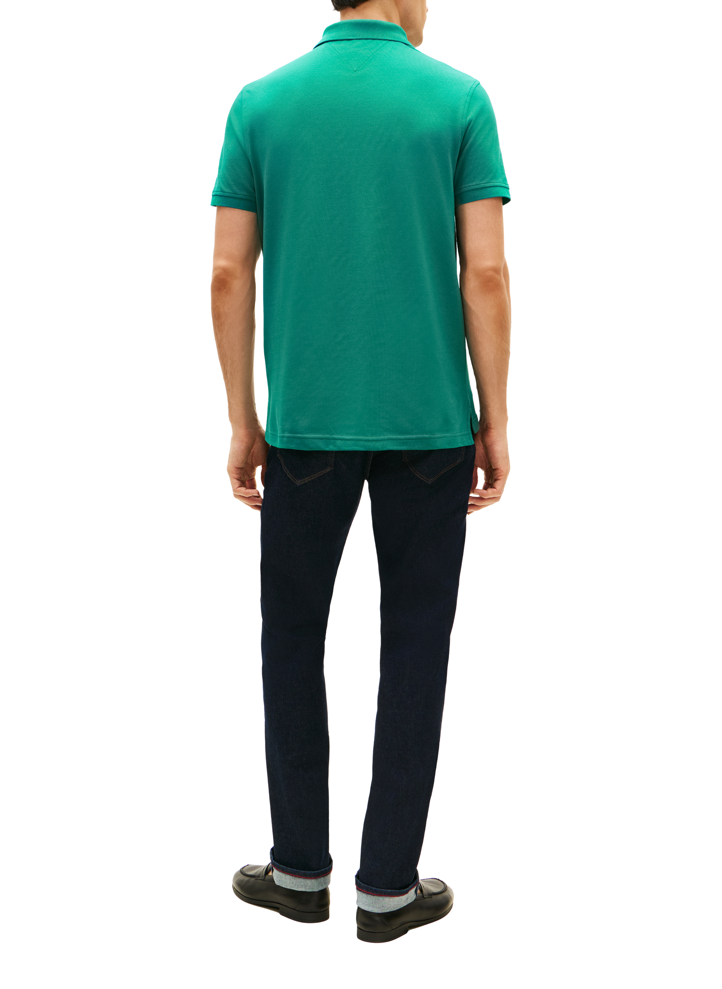 Polo en coton organique TOMMY HILFIGER Vert