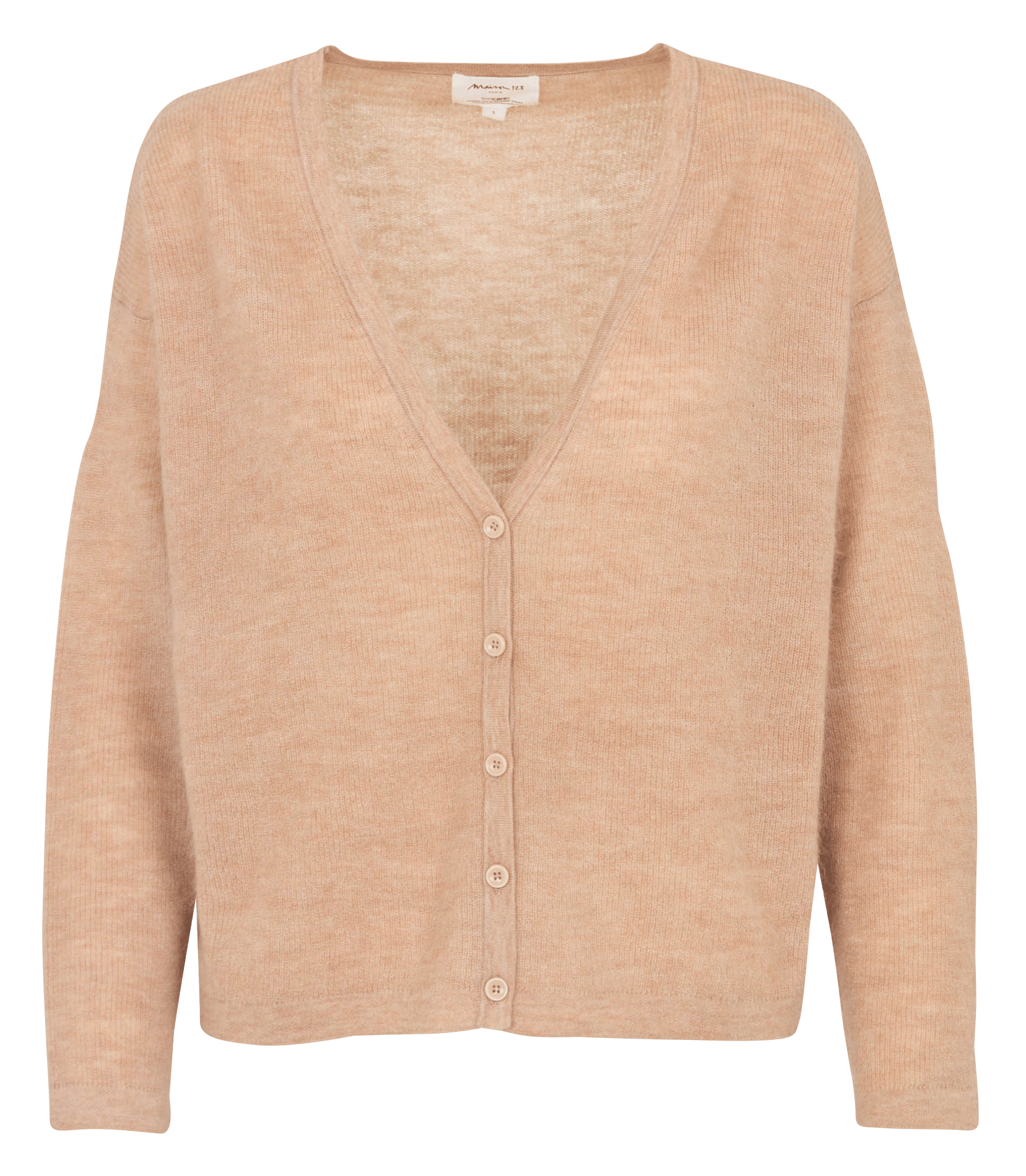Gilet droit col v en maille paolo MAISON 123 Beige