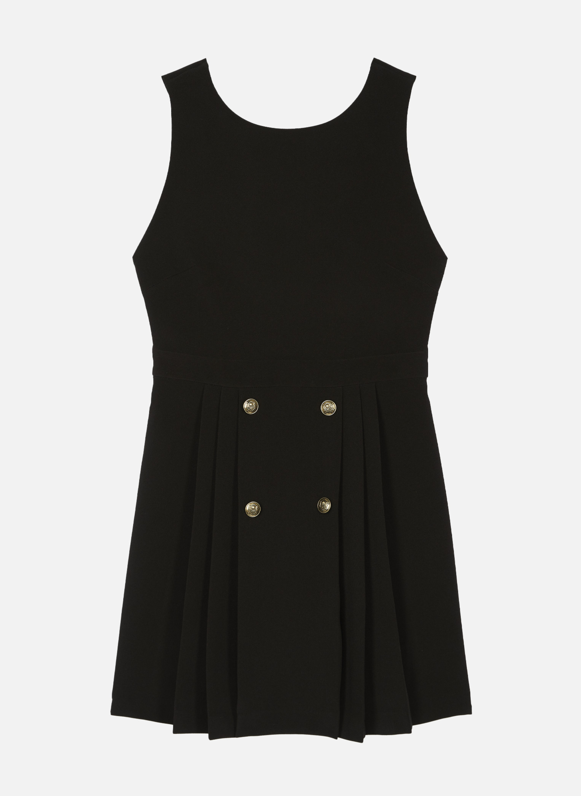 Robe courte dos croisé THE KOOPLES Noir